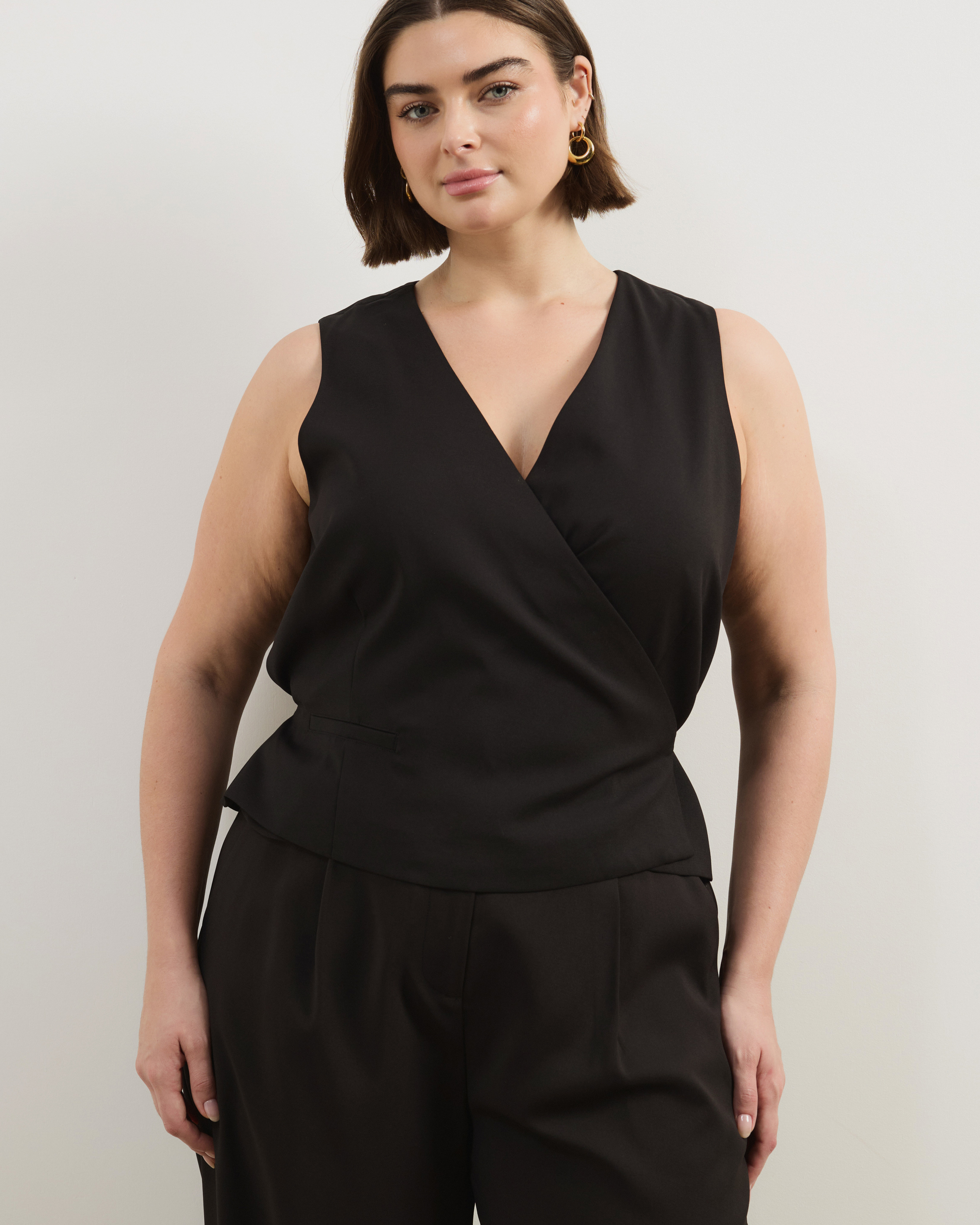 Freida Wrap Vest Top