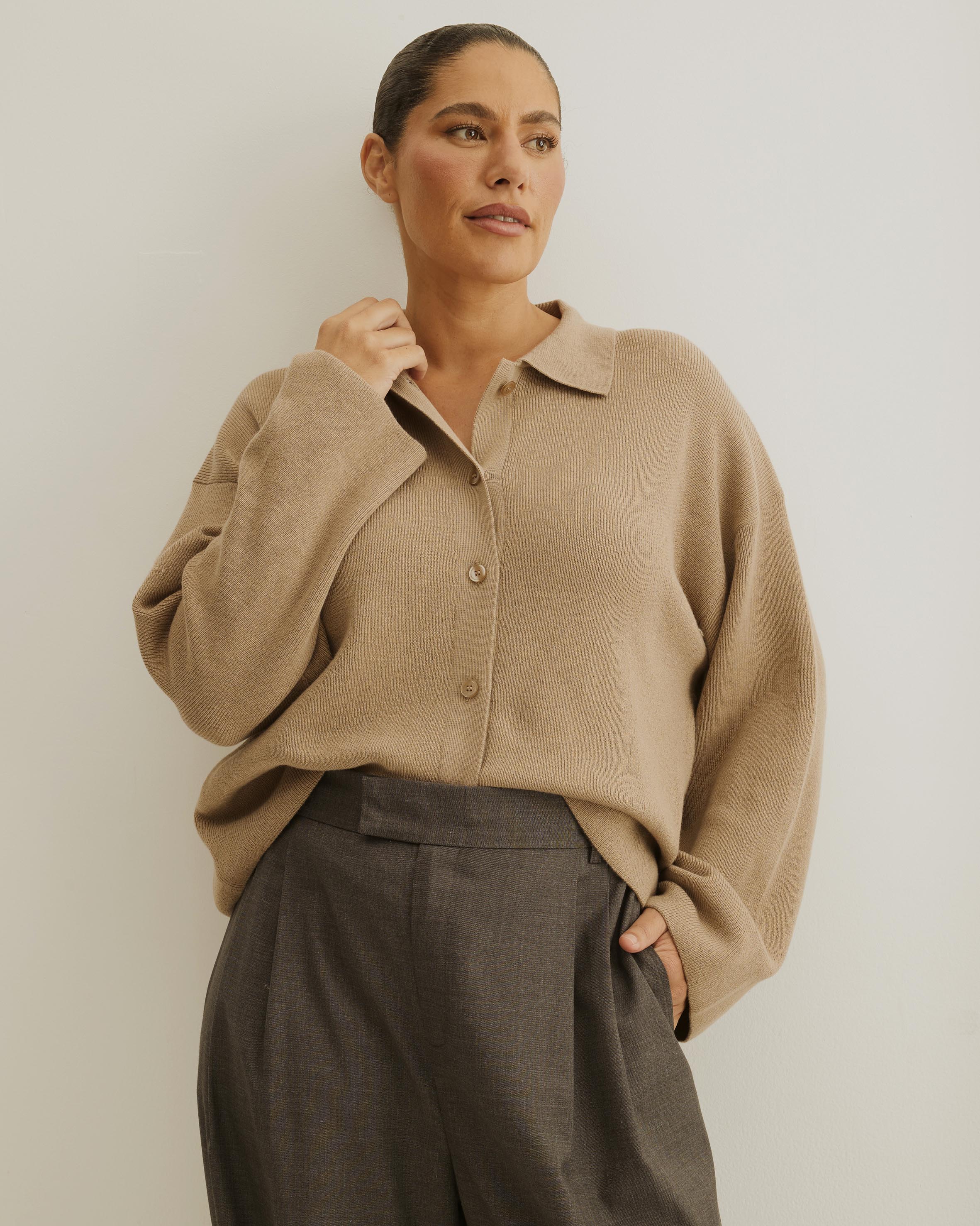 Jay Relaxed Rib Cardigan