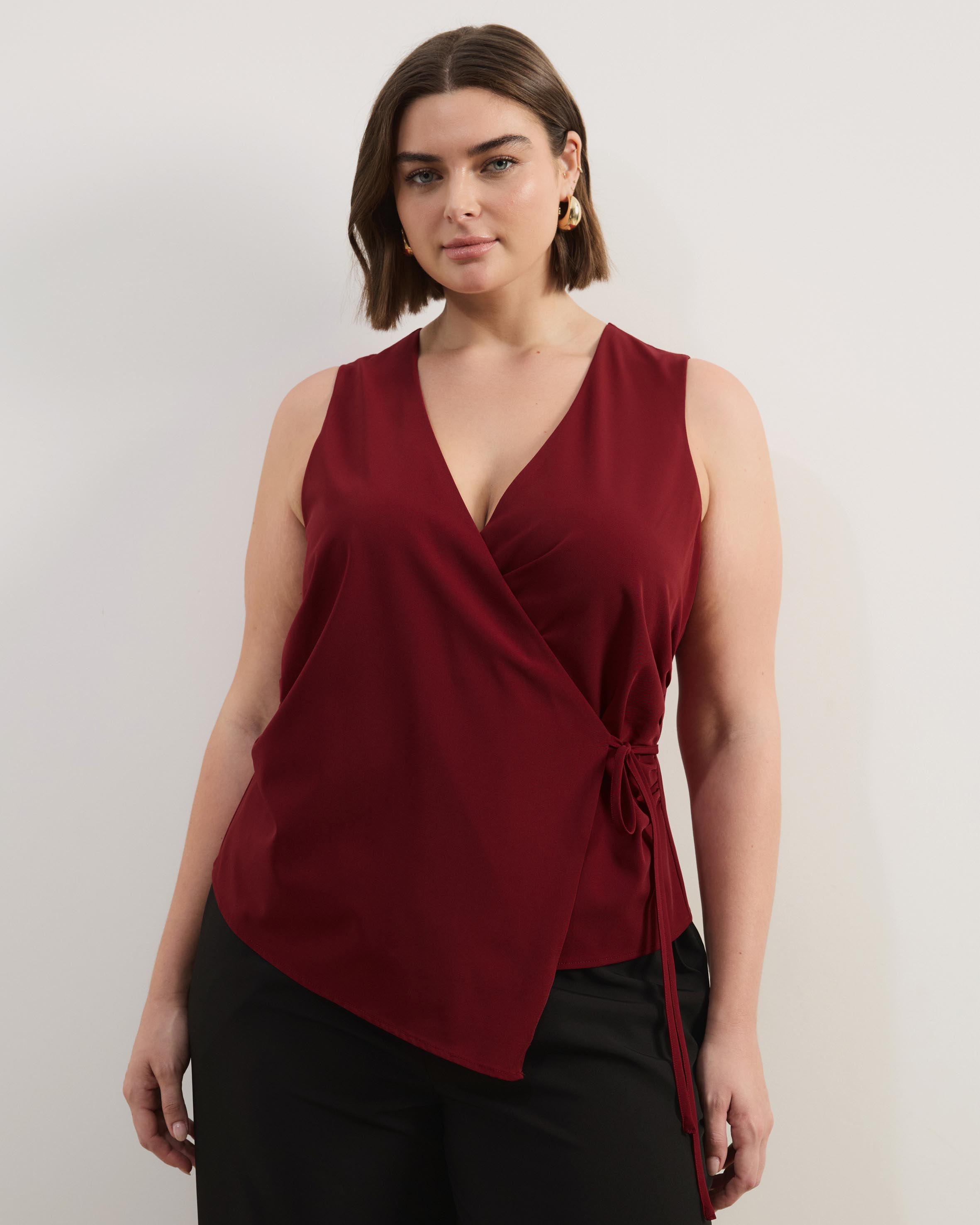 Ellie Wrap Waist Vest Top