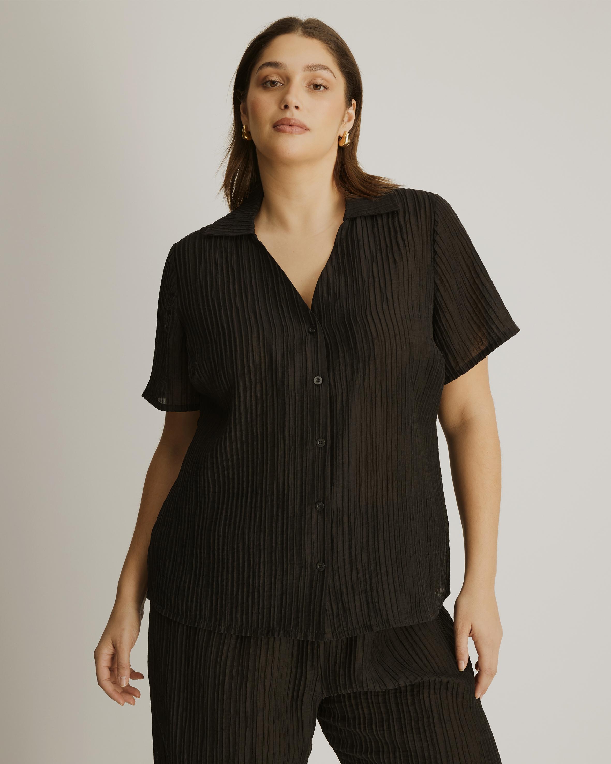 Calista Plisse Shirt