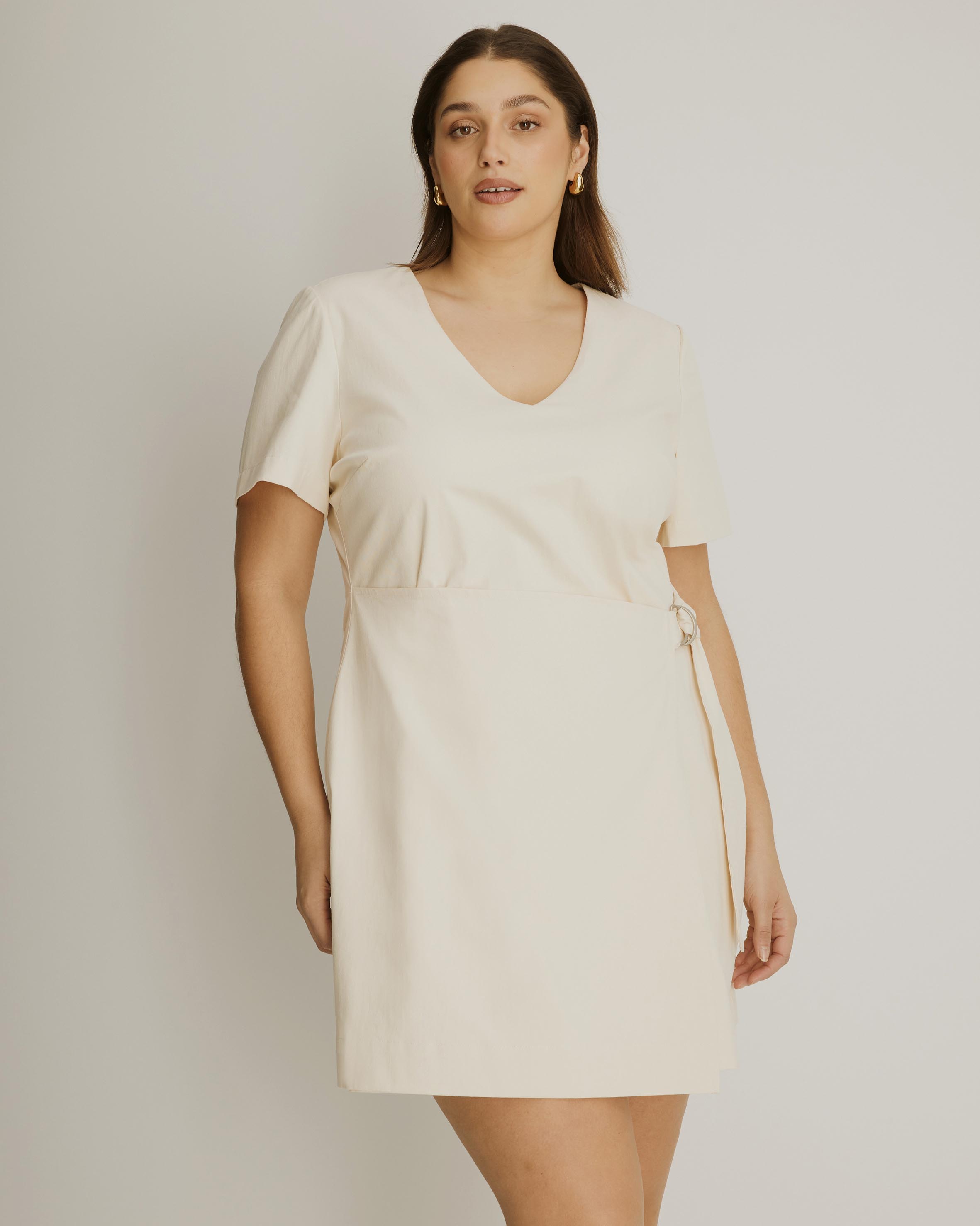 Ellie Cotton Twill Mini Dress