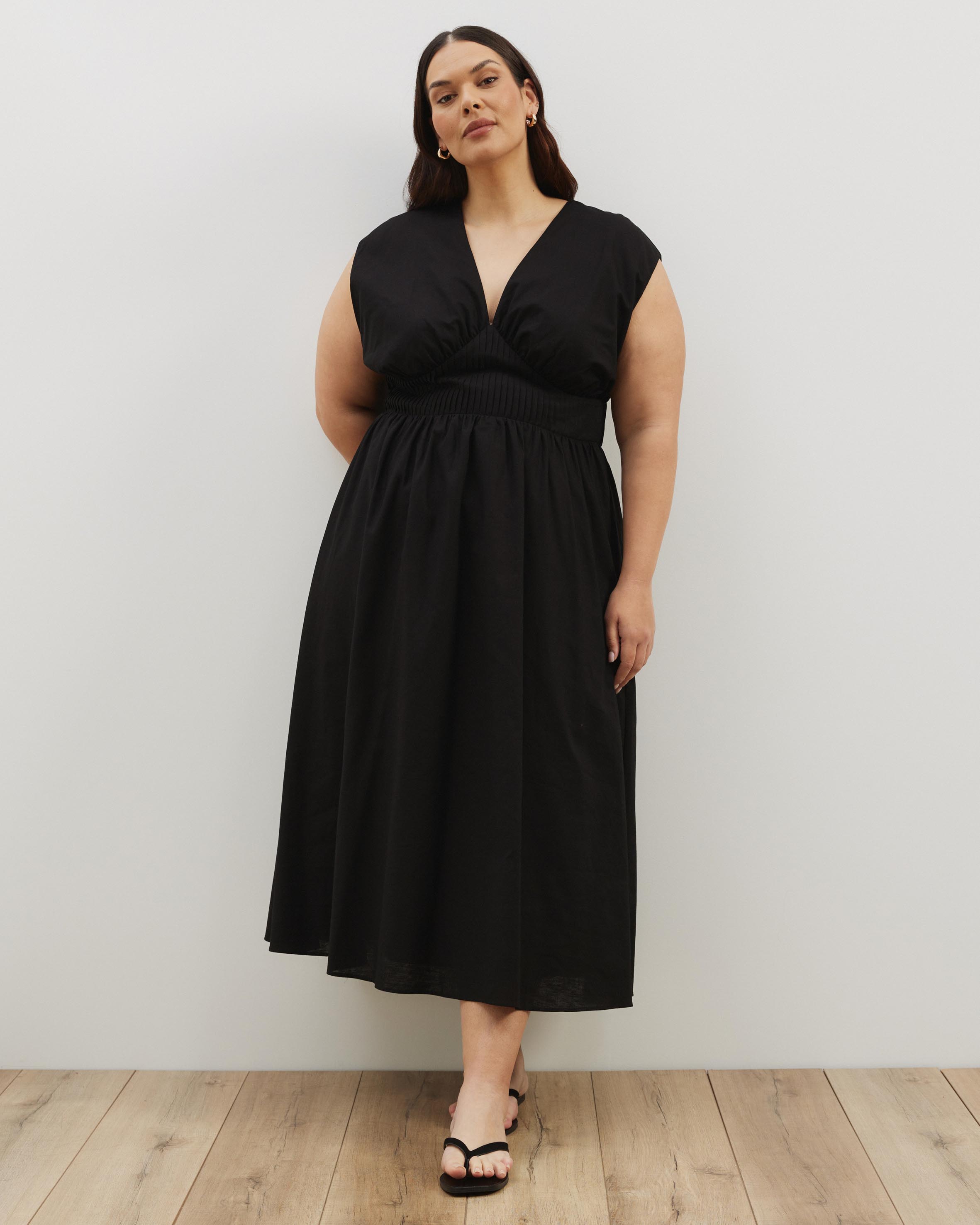 Zara Waisted Midi Dress