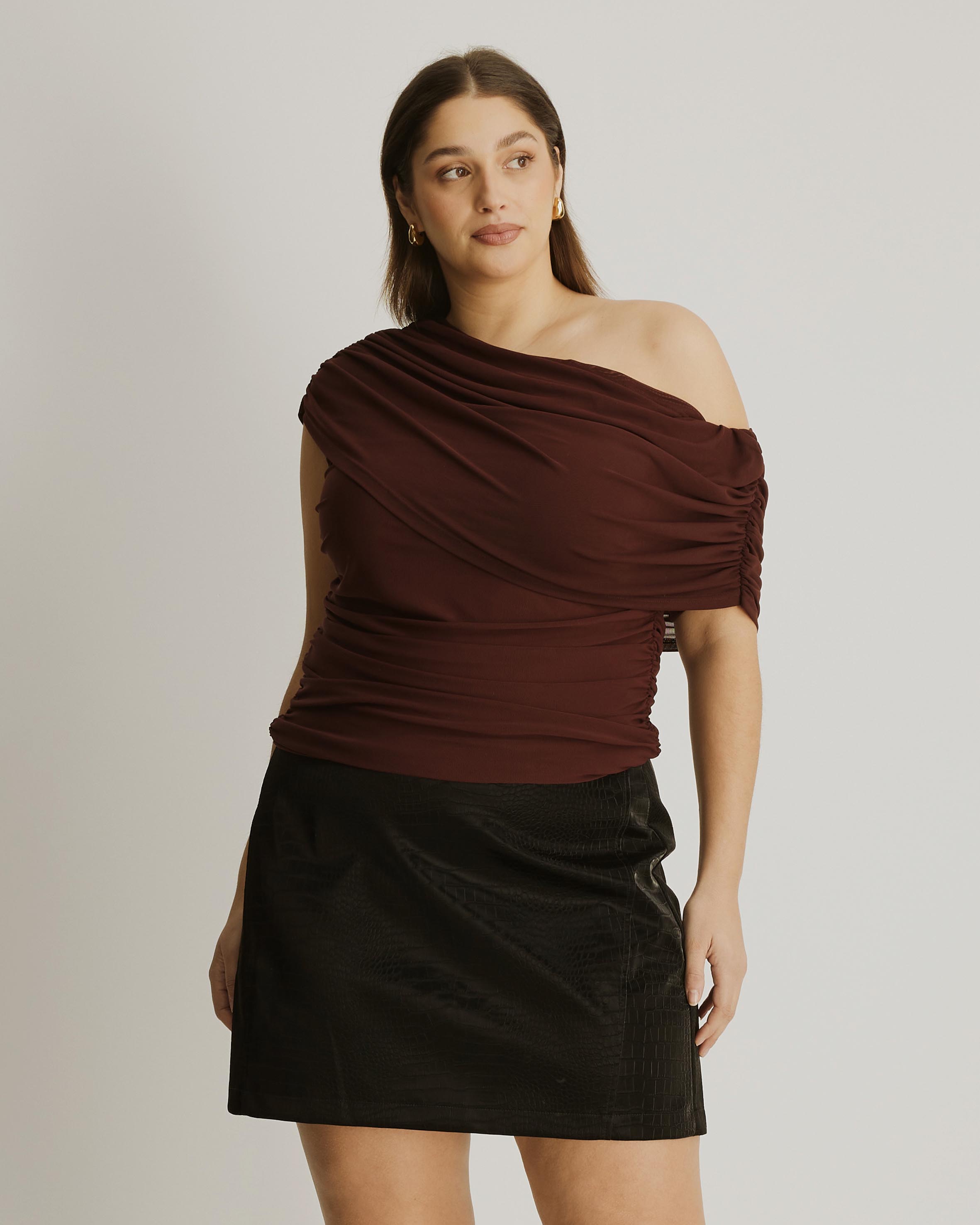 Winnie Off Shoulder Mesh Top