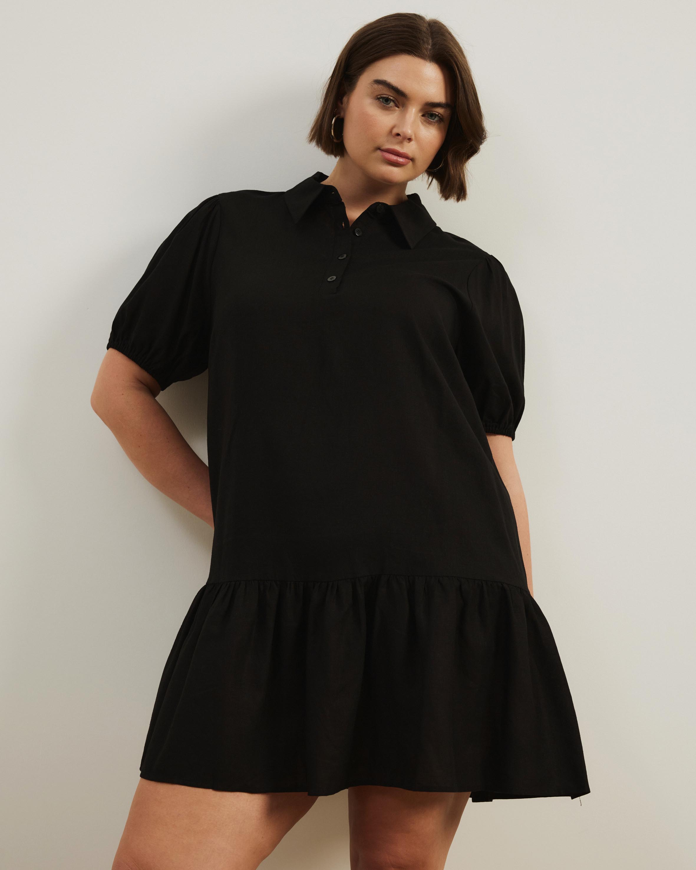 Lola Linen Blend Shirt Dress
