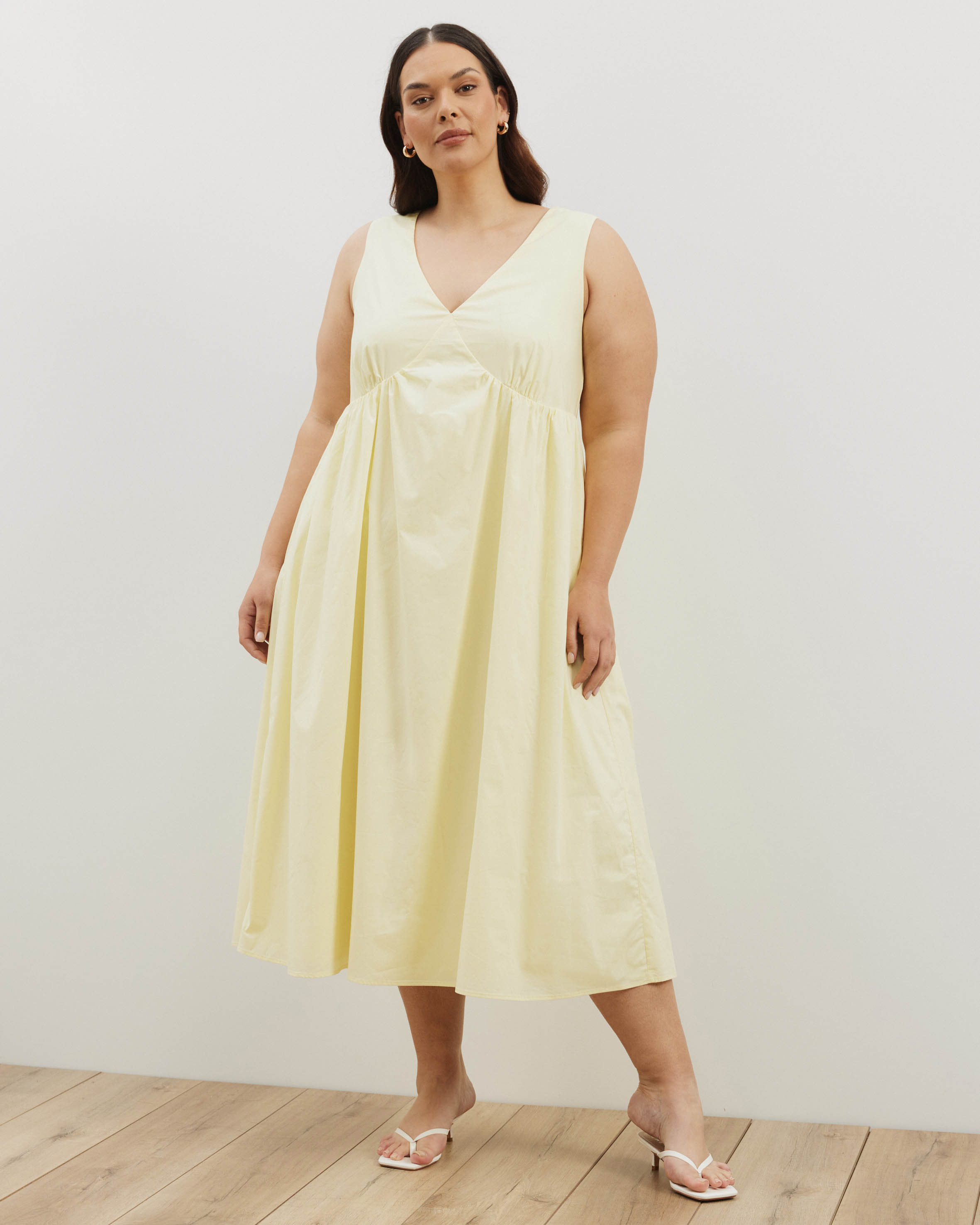 Louisa V-Neck Midi Dress