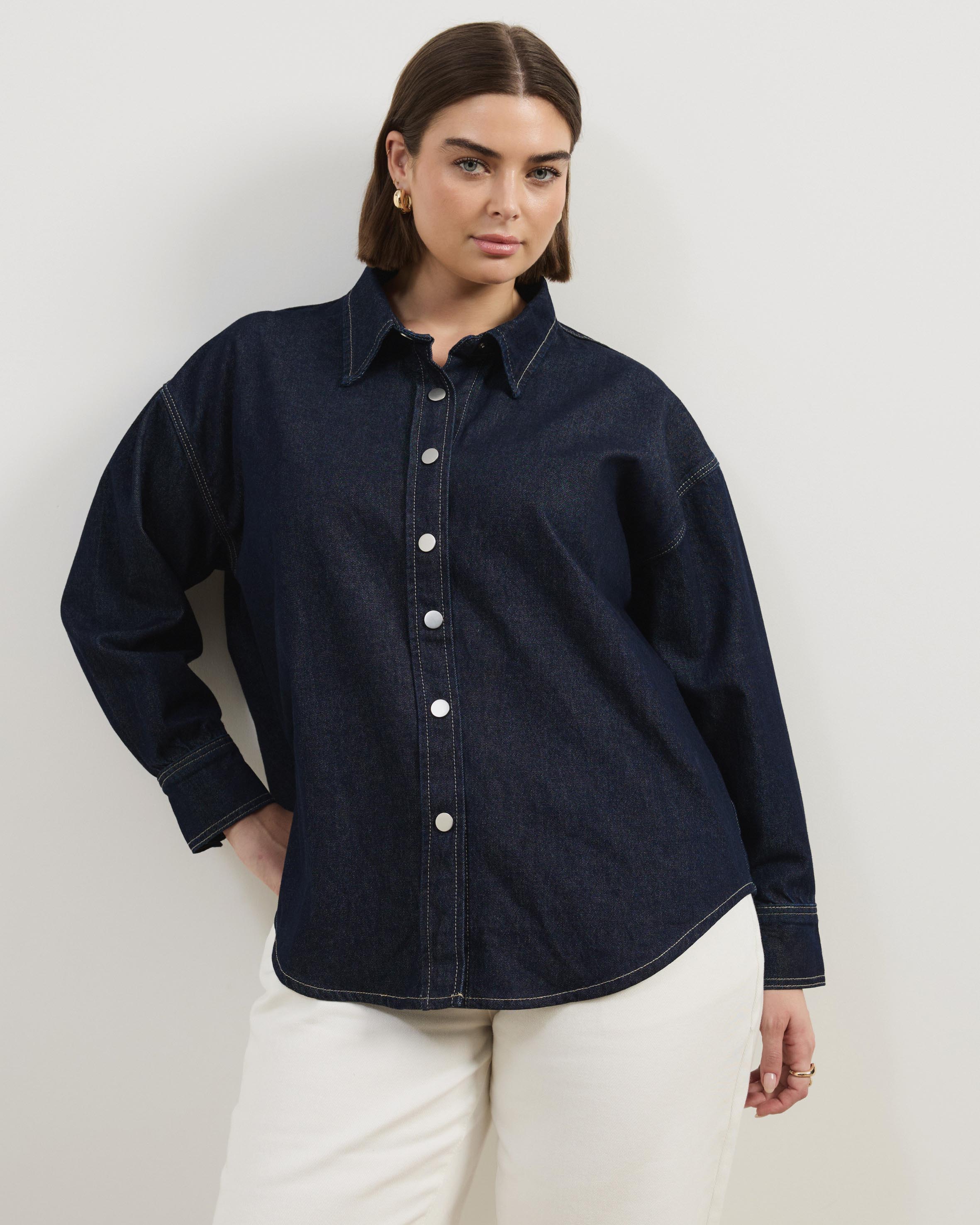 Romy Oversized Denim Shirt