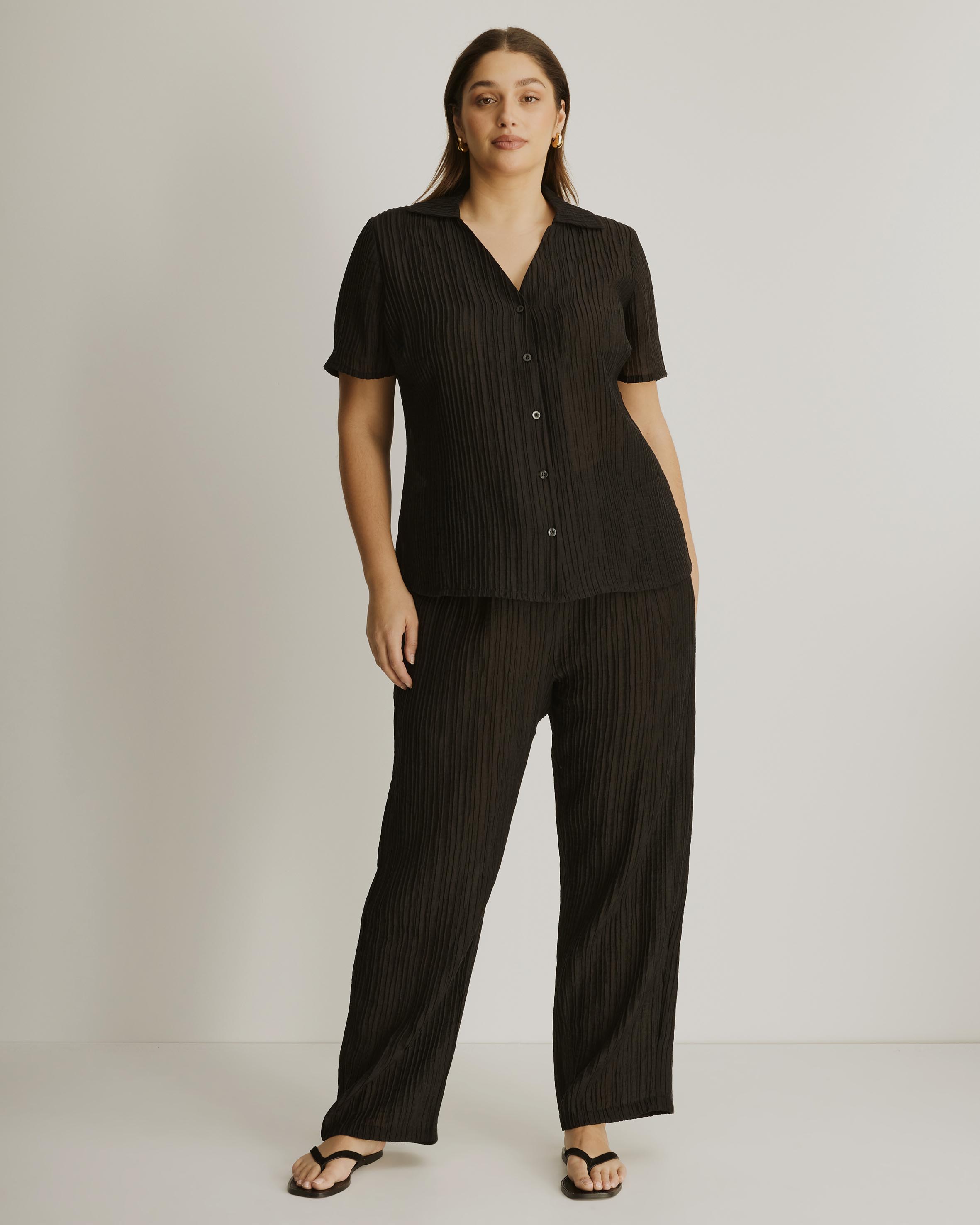 Calista Plisse Pants