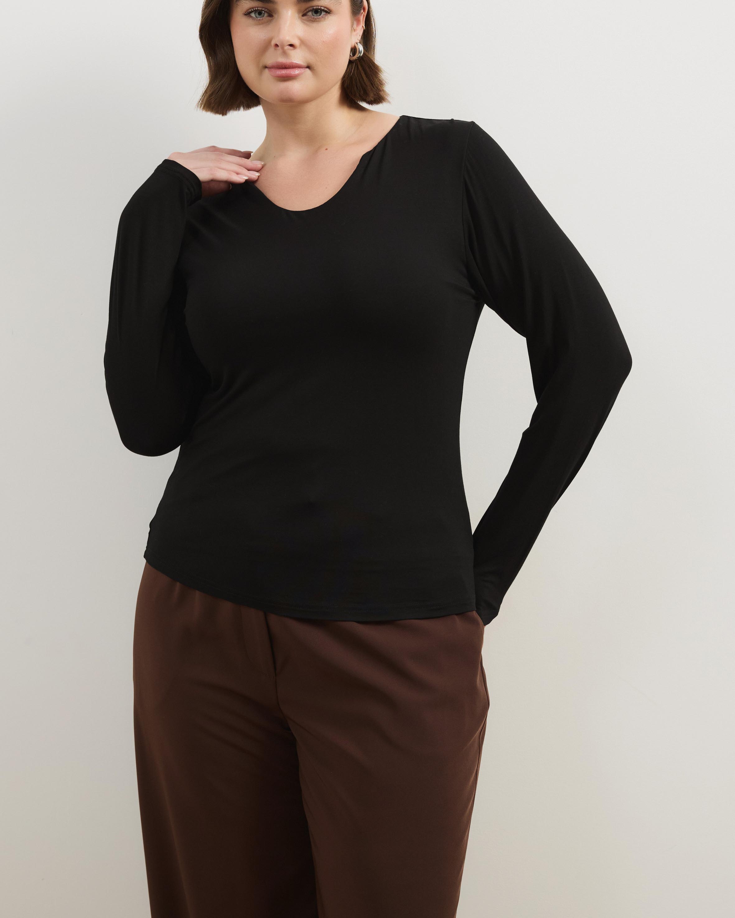 Arienna Jersey Long Sleeve Top