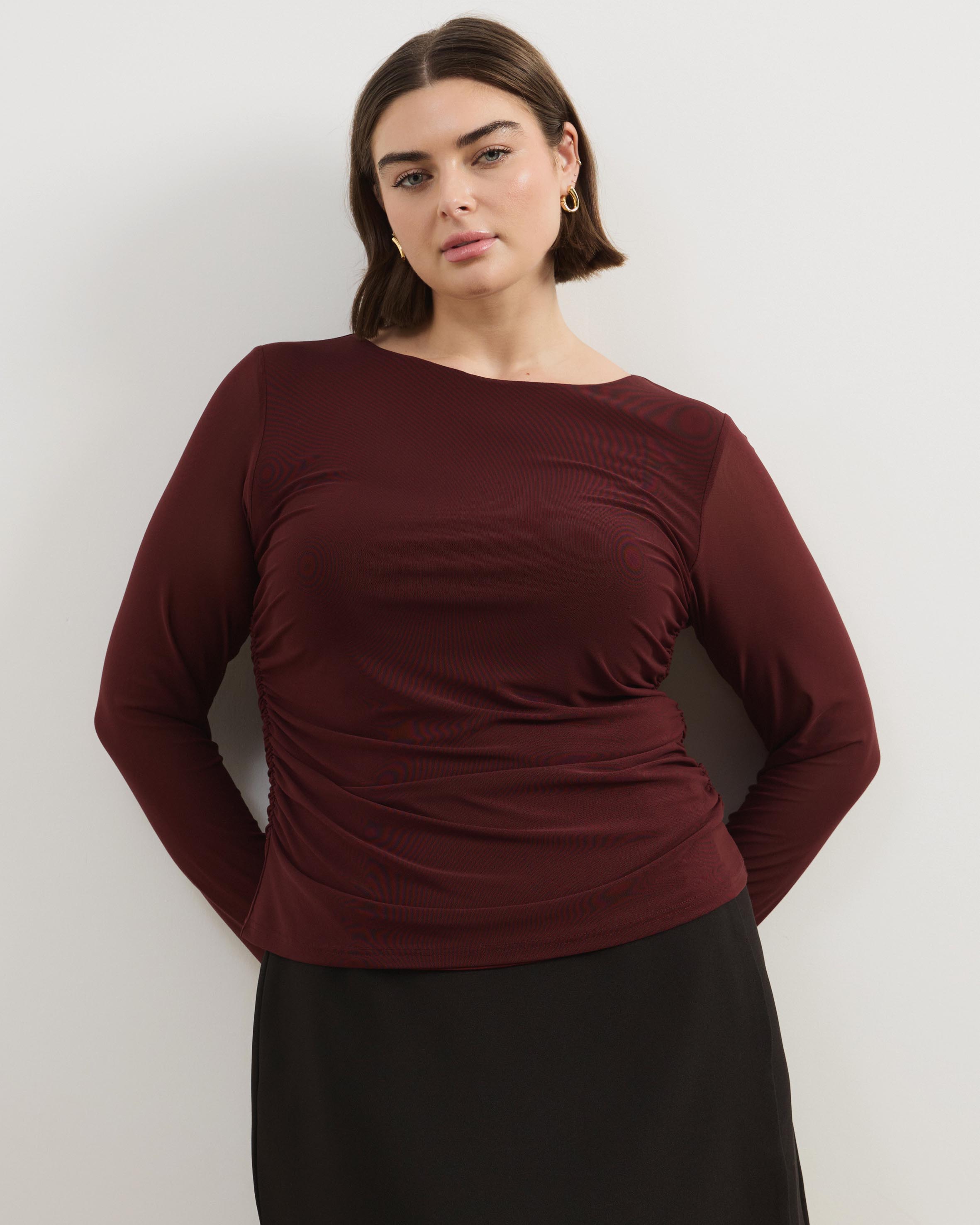 Cleo Mesh Long Sleeve Top