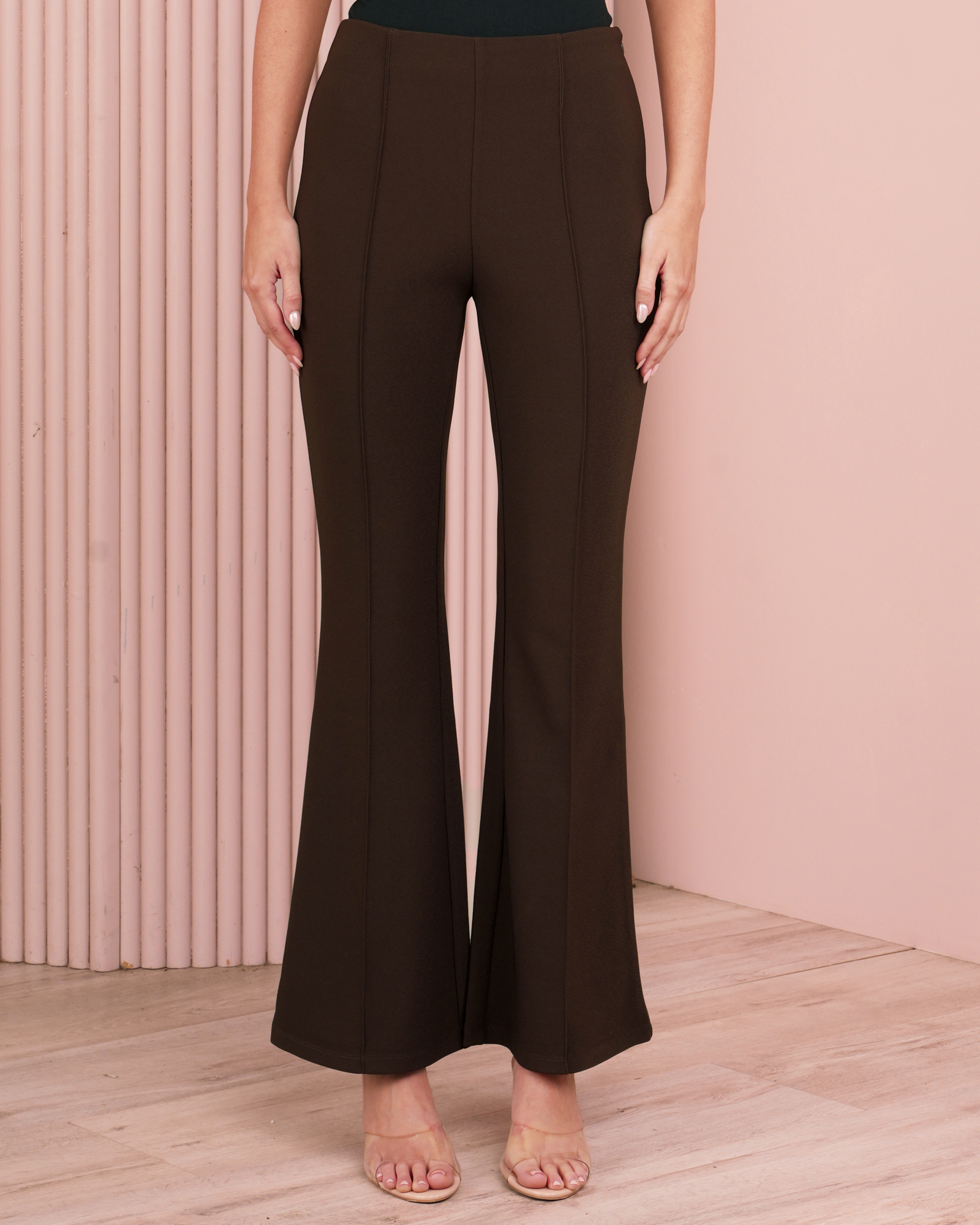 Joy Bootleg Pintuck Pants