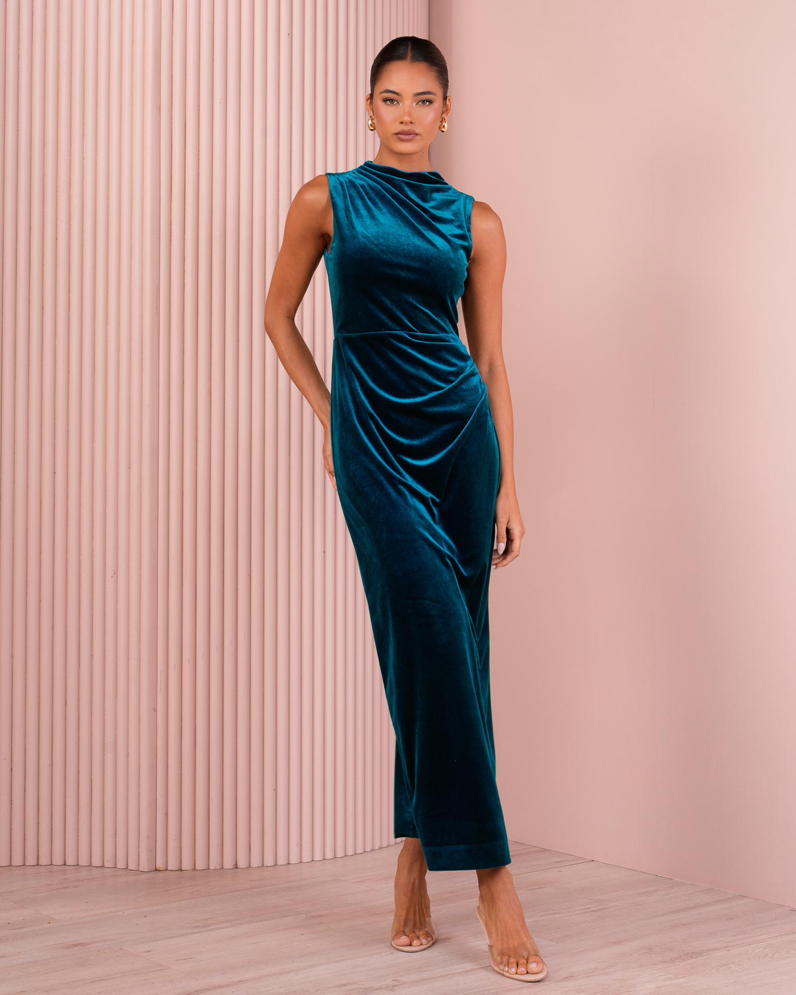Moriah High Neck Maxi Gown