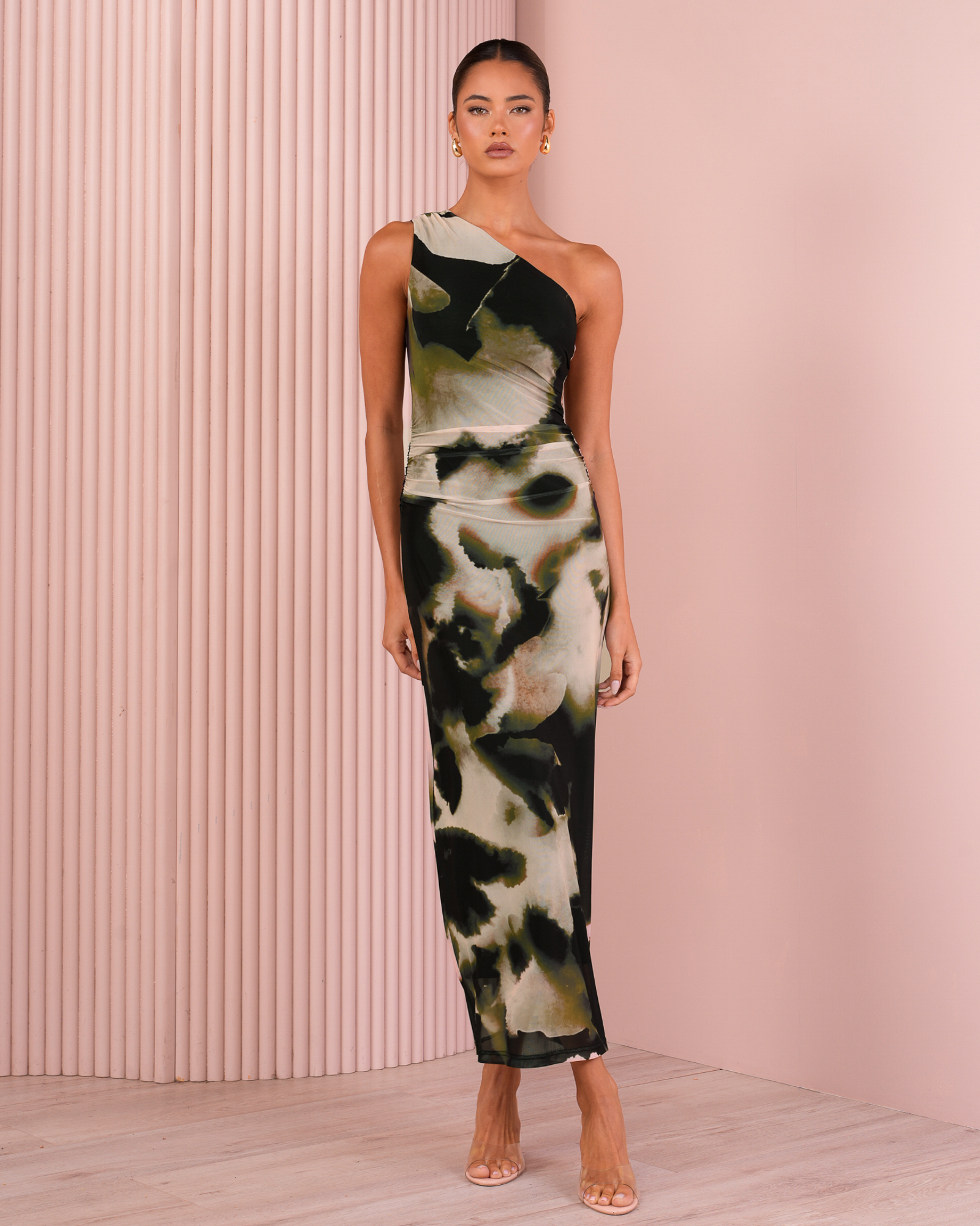 Olwin One Shoulder Maxi Dress