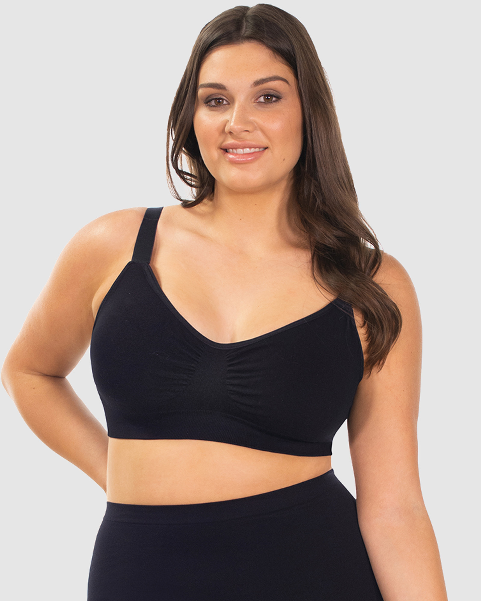 Wire-free Full Bust Bamboo Bra (E-F-G-H) Cup