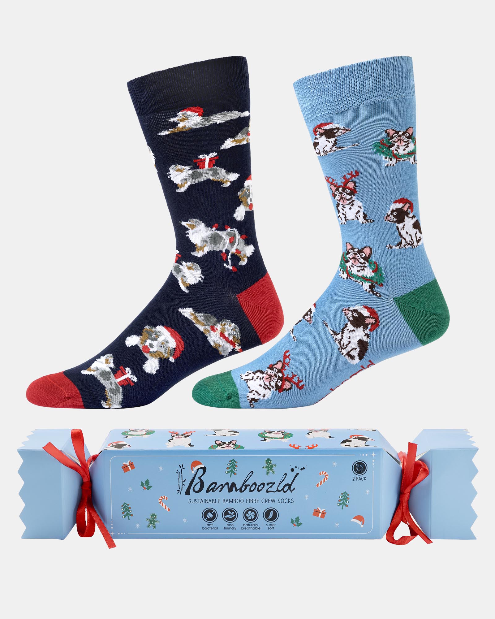 2-Pack Chrissy Dogs Cracker Socks