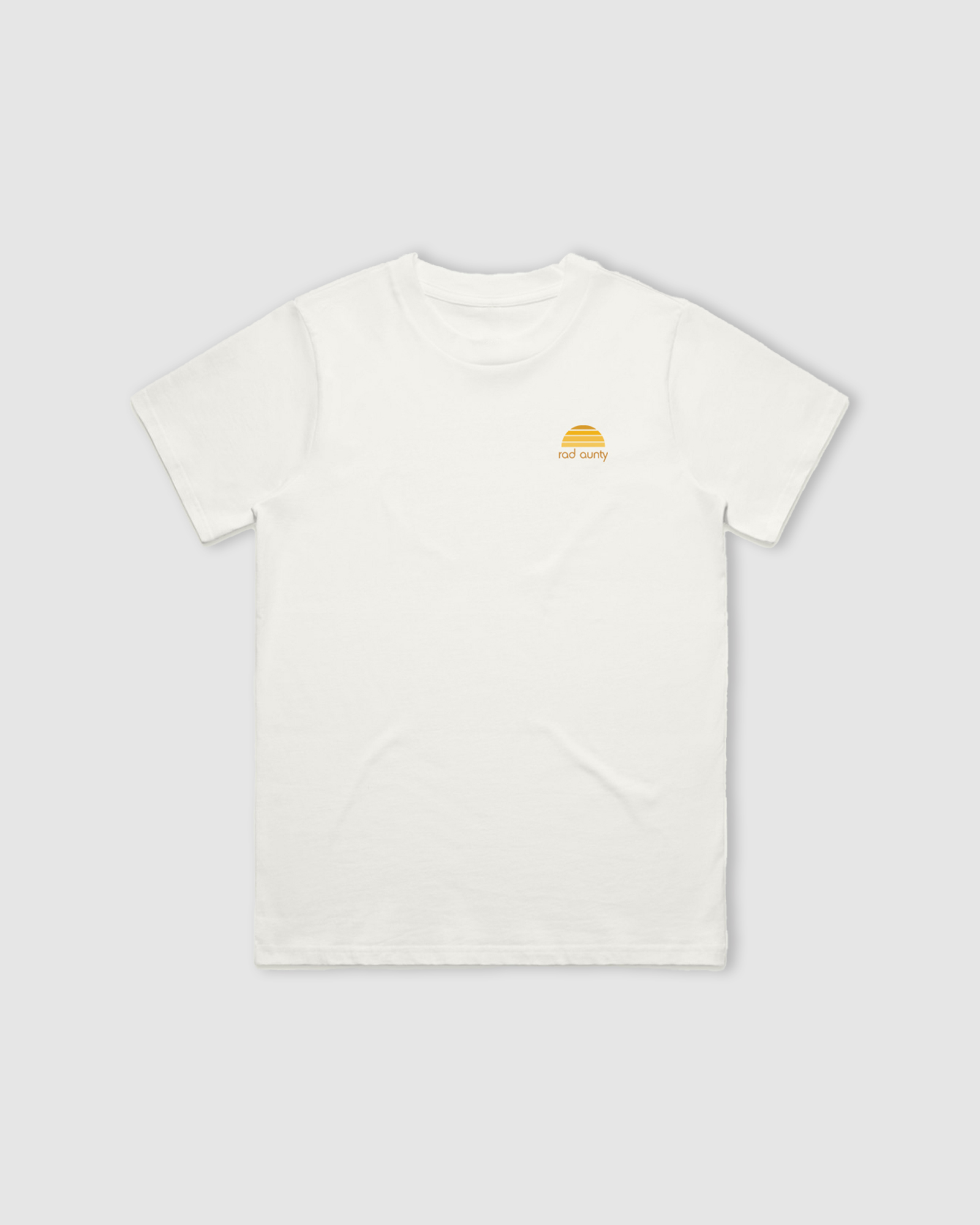 Rad Aunty Organic Cotton Longline Tee - Natural