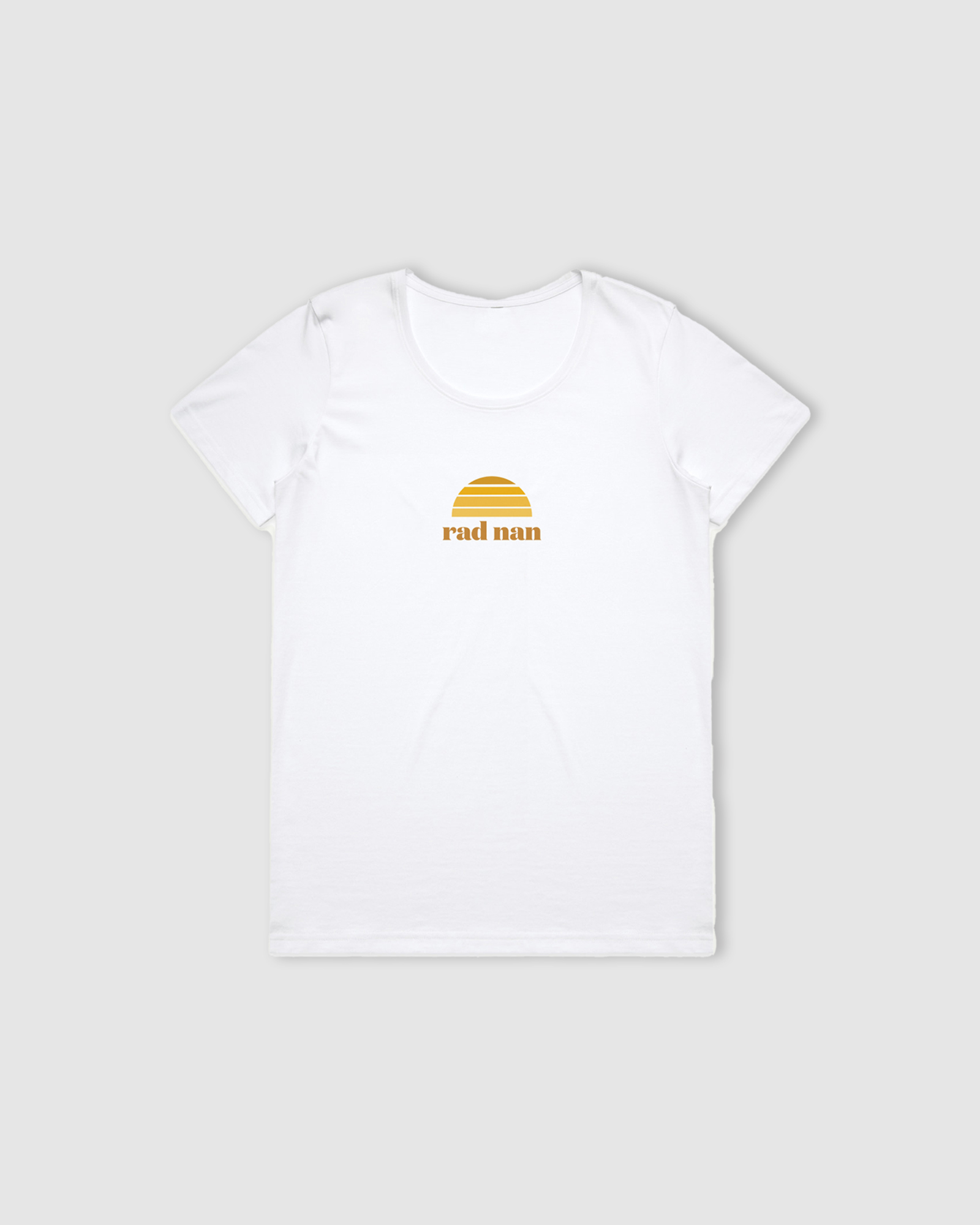 Rad Nan Scoop Neck Tee - White