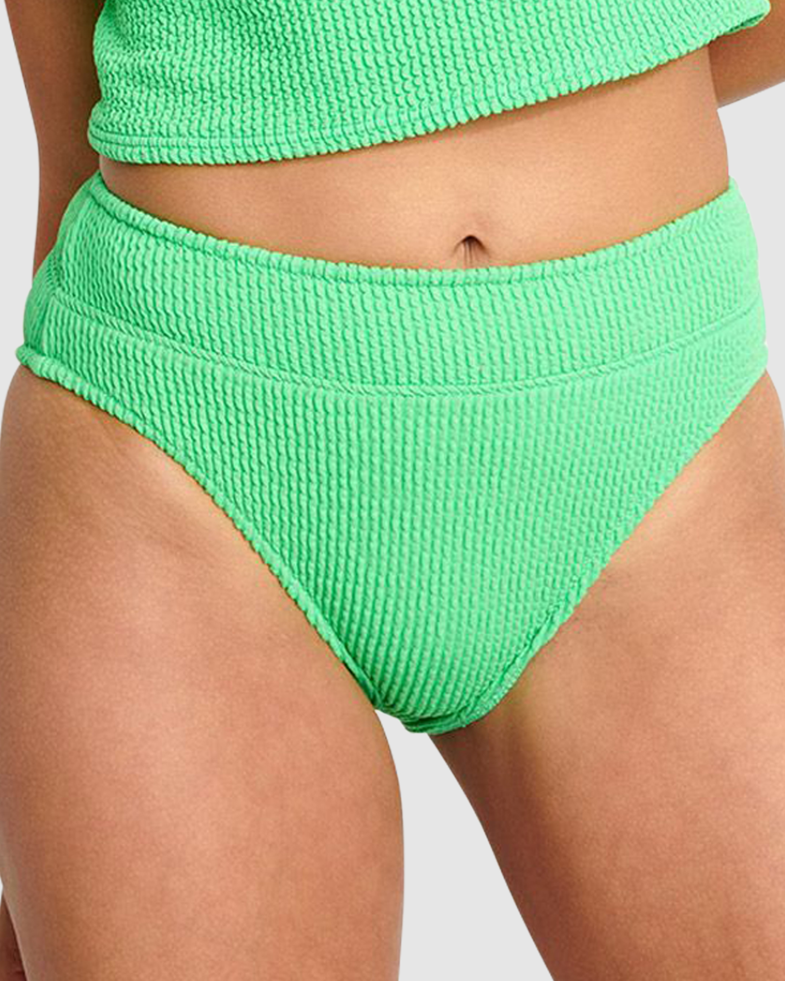 Popcorn Manha High Cut High Waist Bikini Bottom