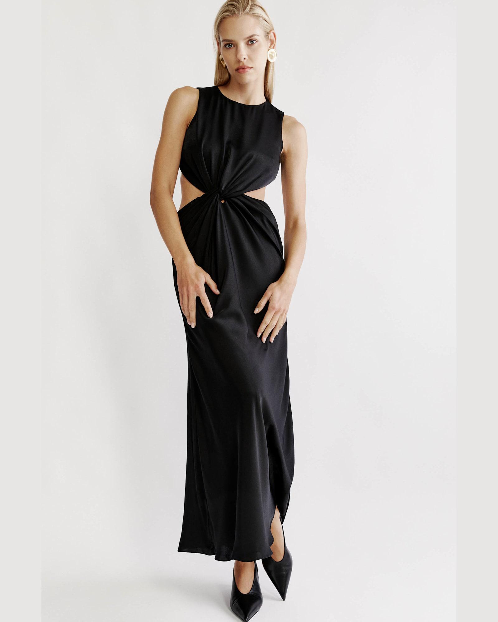 Esfira Twist Front Maxi Dress