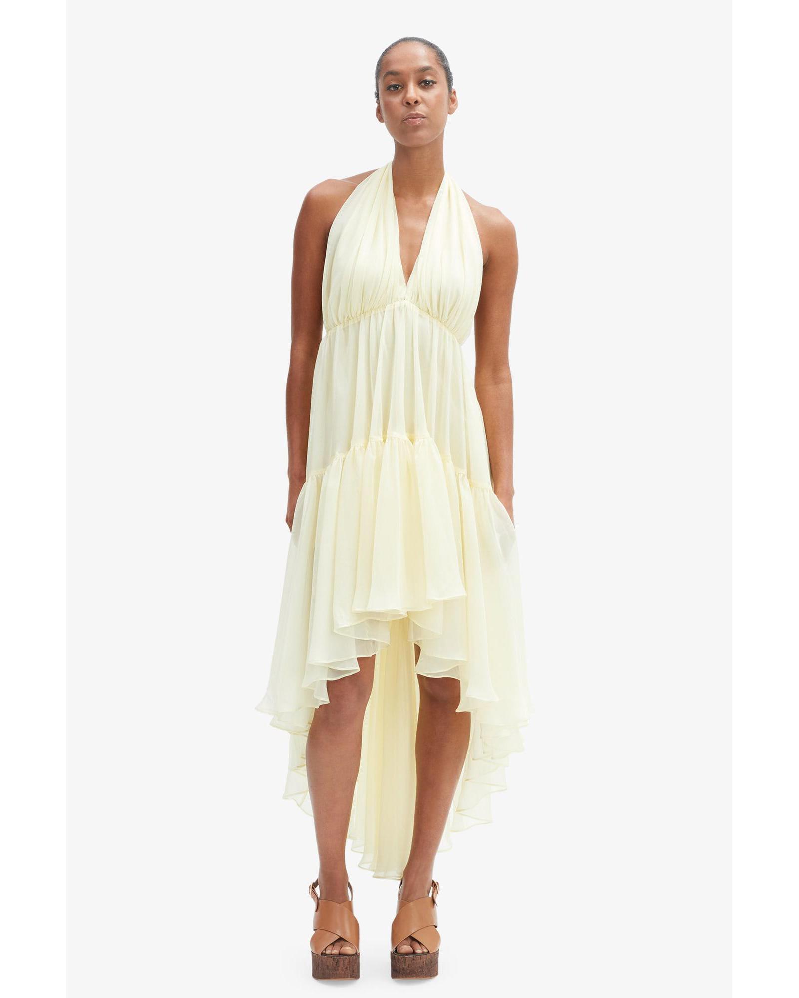 Leona High Low Ruffle Dress
