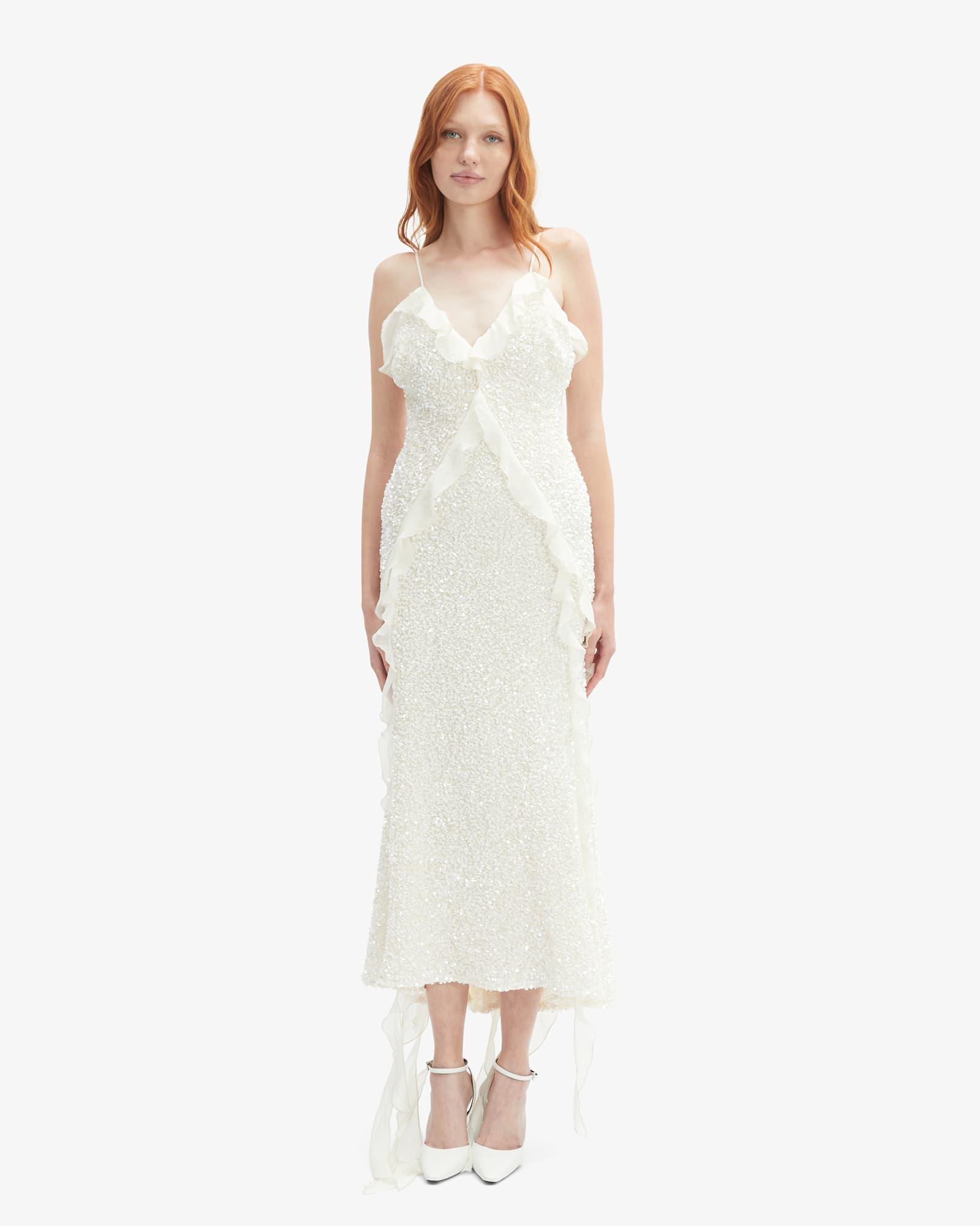 Marsella Ruffle Midi Dress