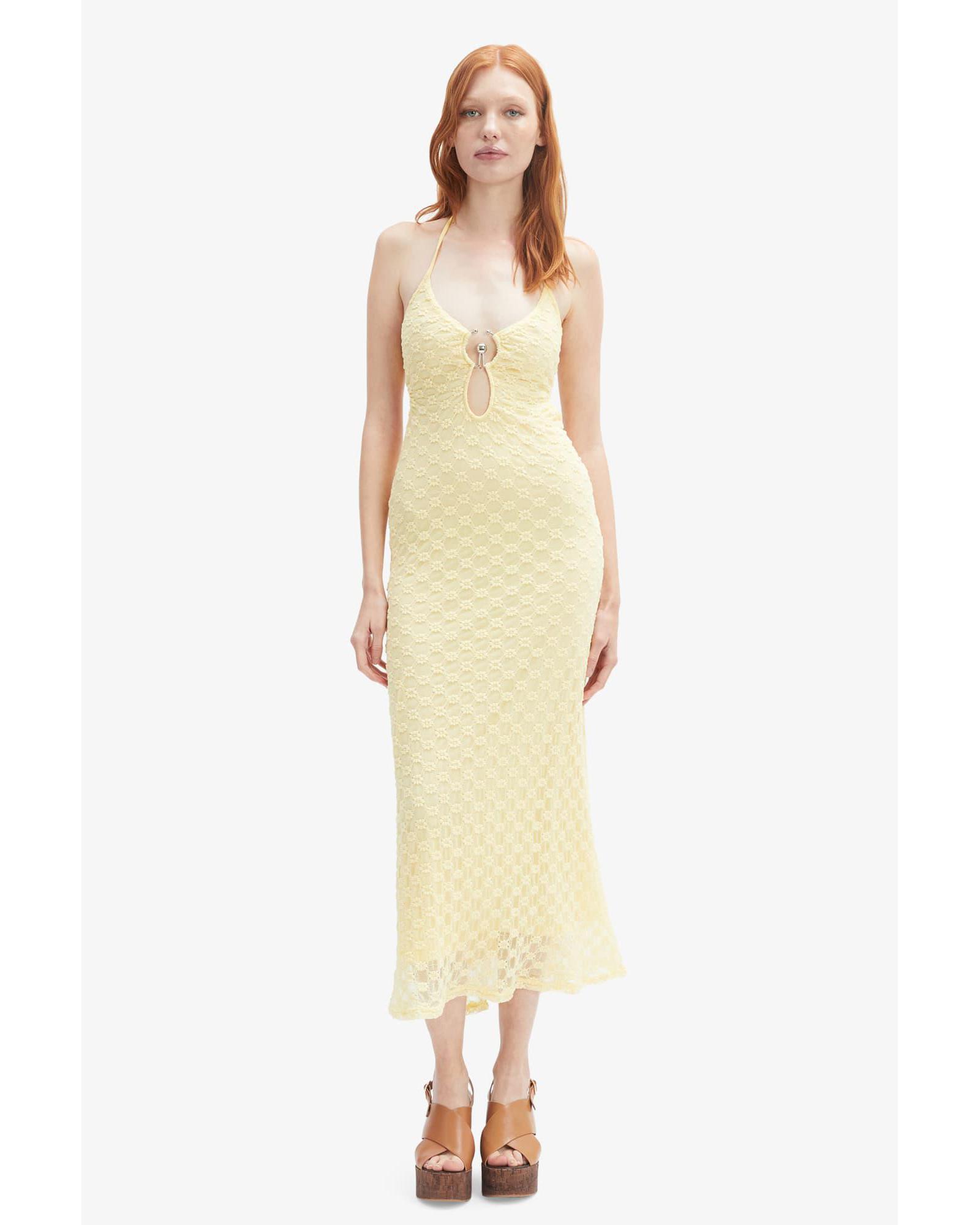 Rosala Halter Lace Maxi Dress