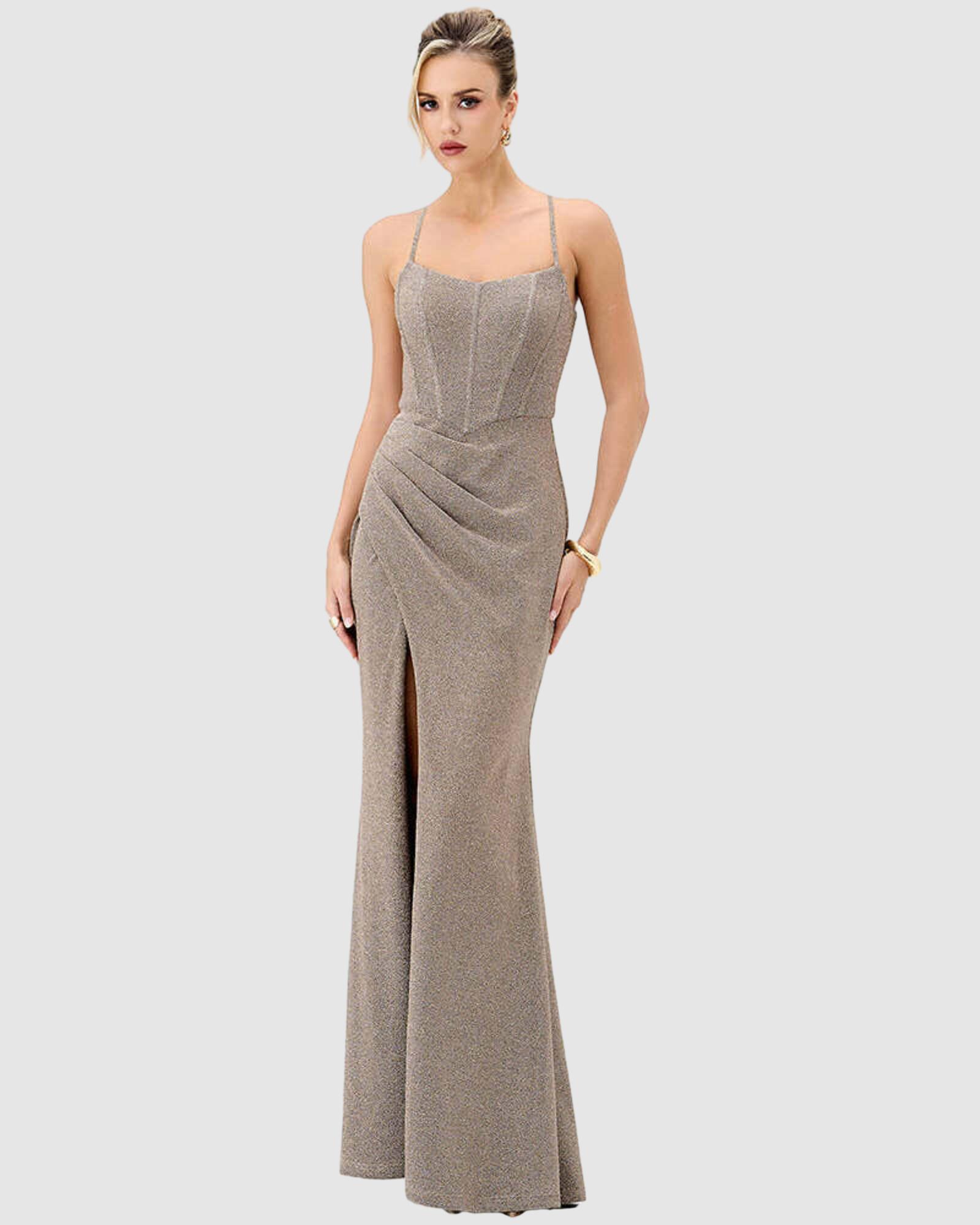 Trish Strappy Corset Maxi