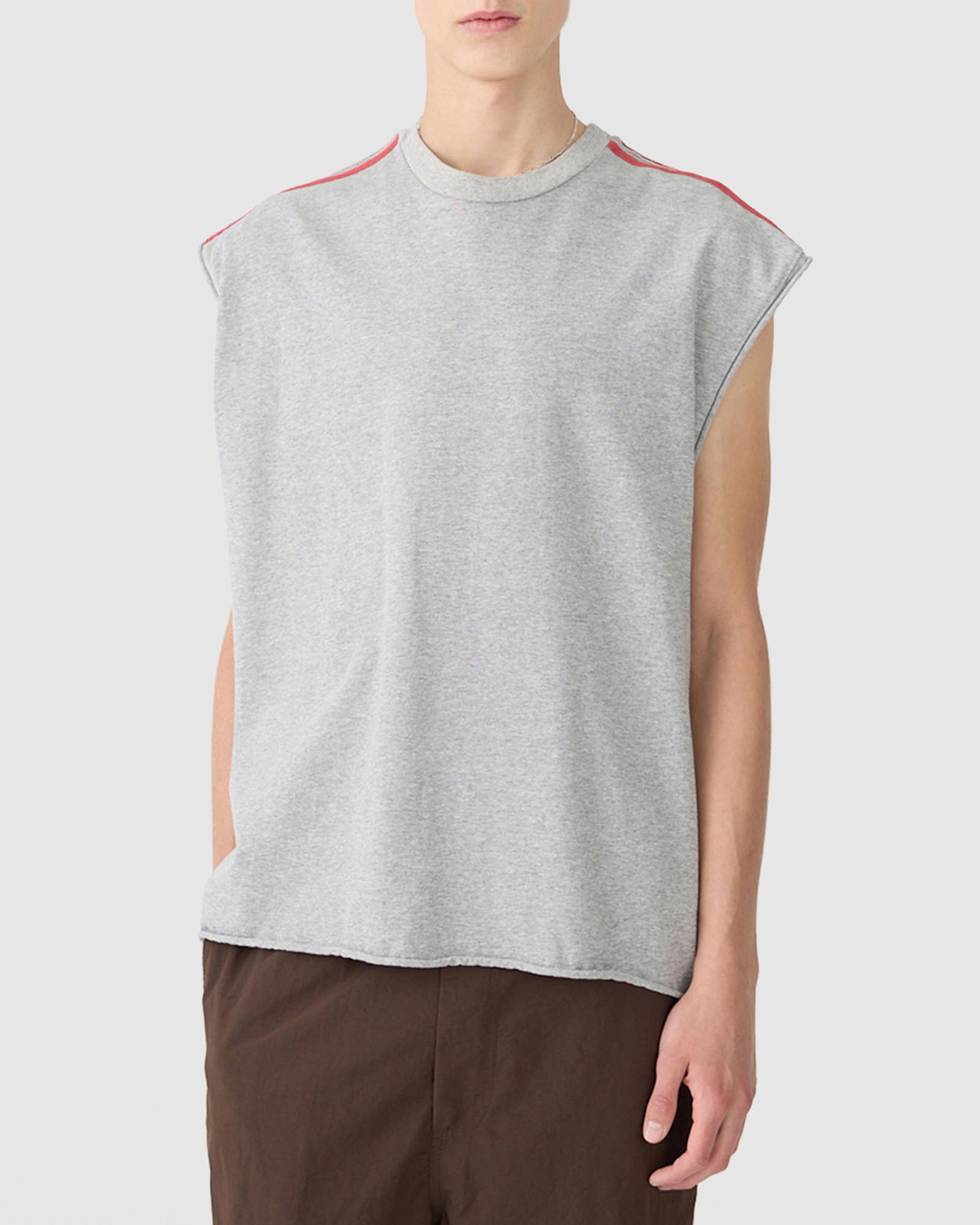 Muscle Stripe Detail Tank