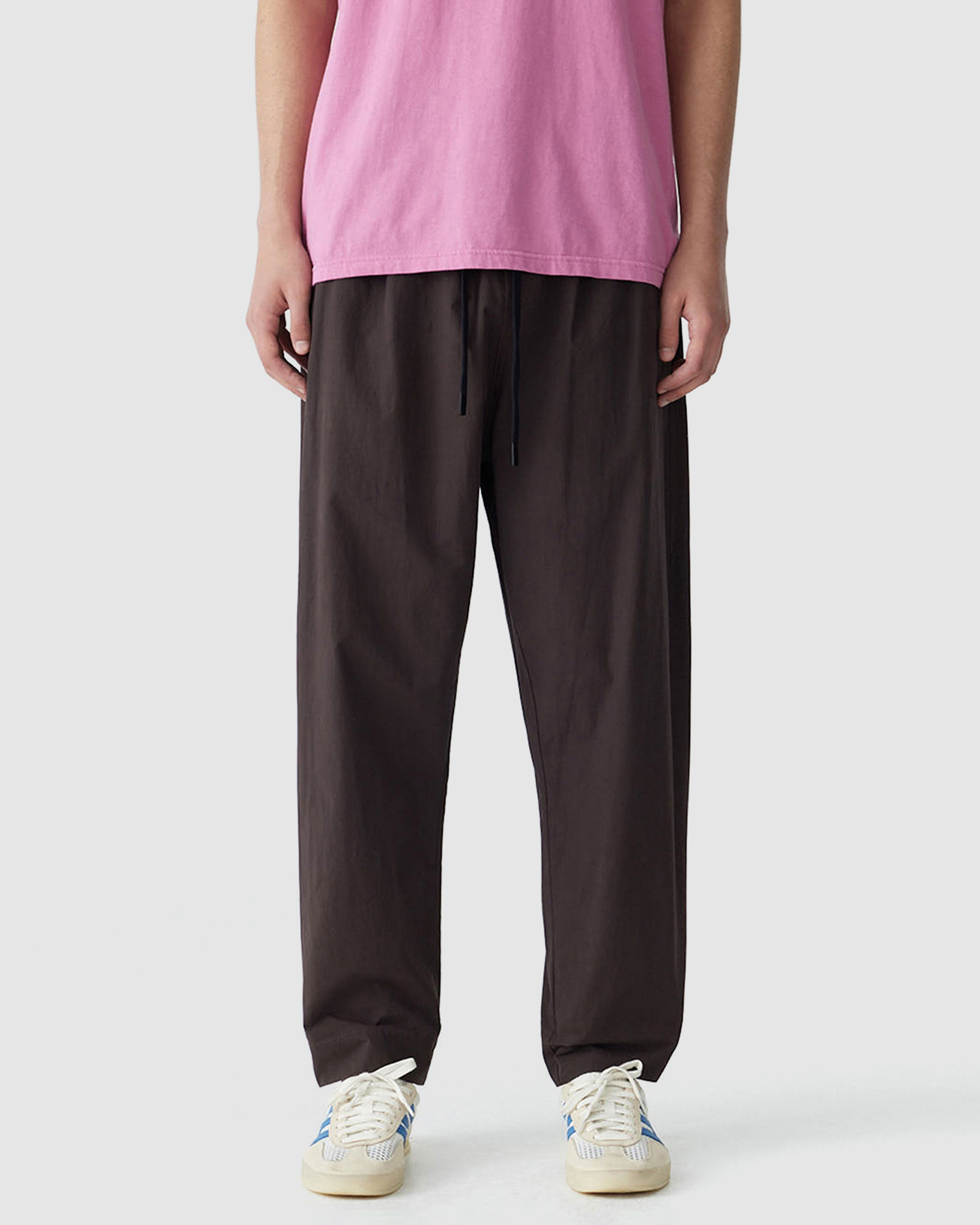 Crushed Cotton Pull On Pants