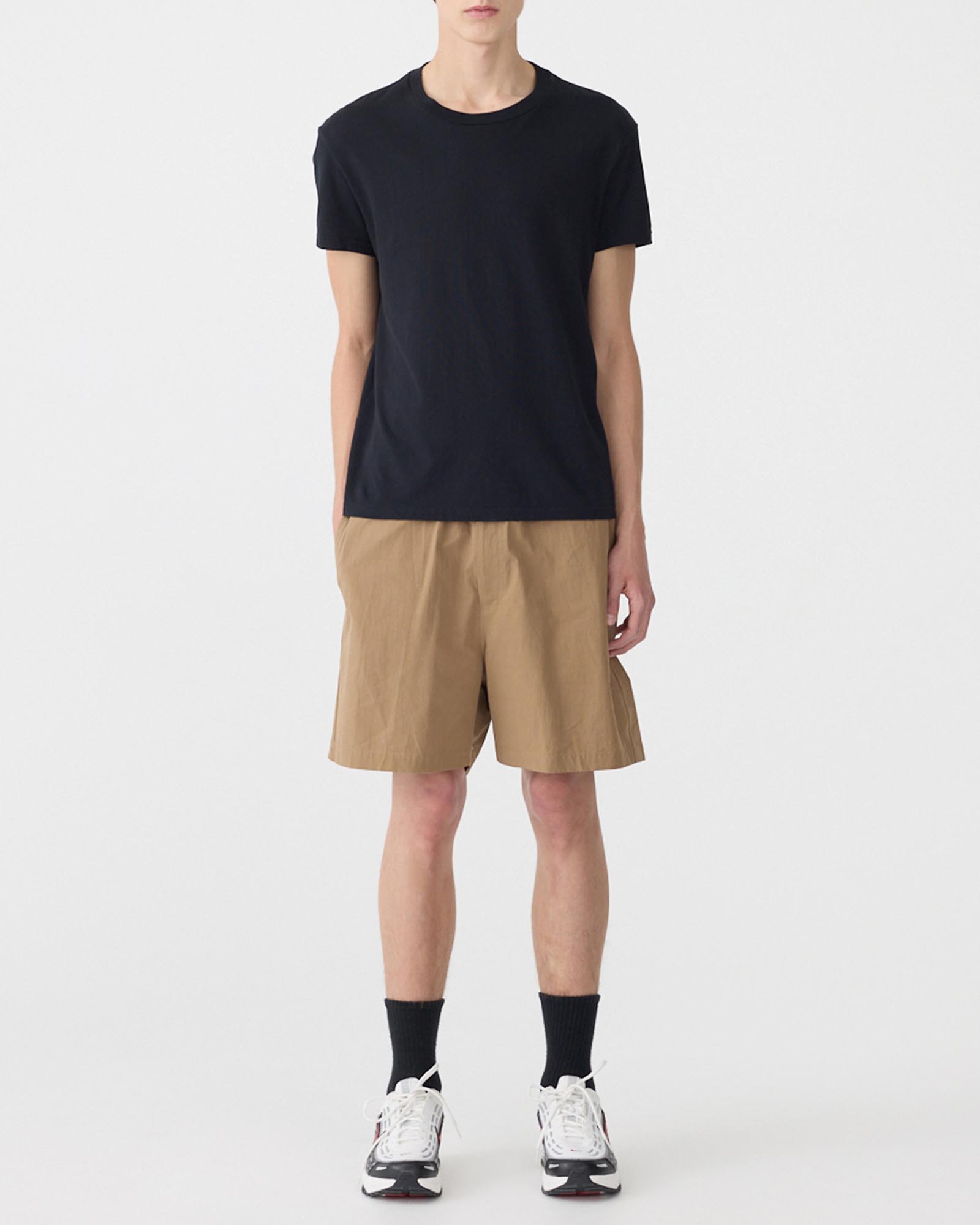 Crushed Cotton Pull On Shorts