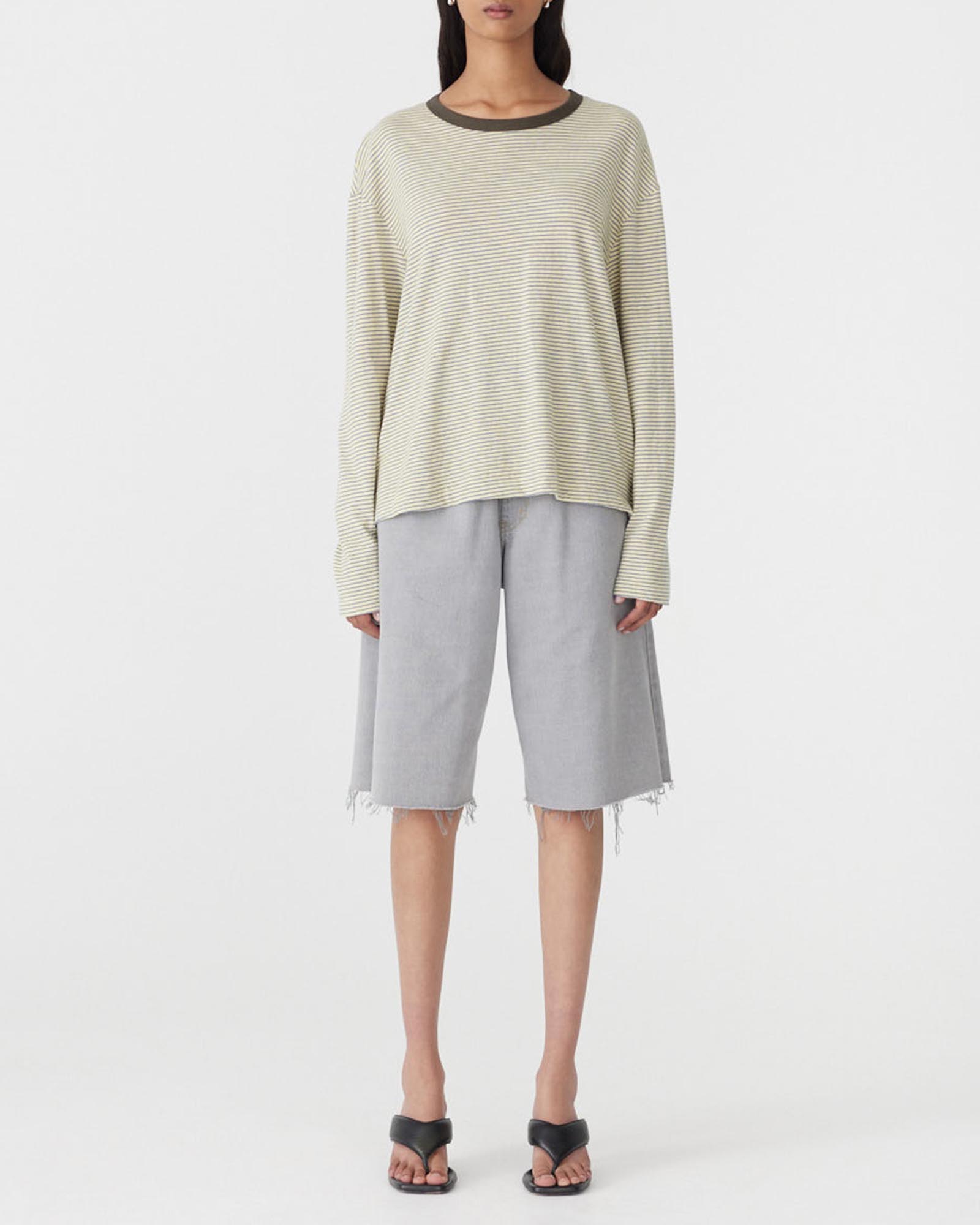 Stripe Boyfriend Heritage LS T-Shirt