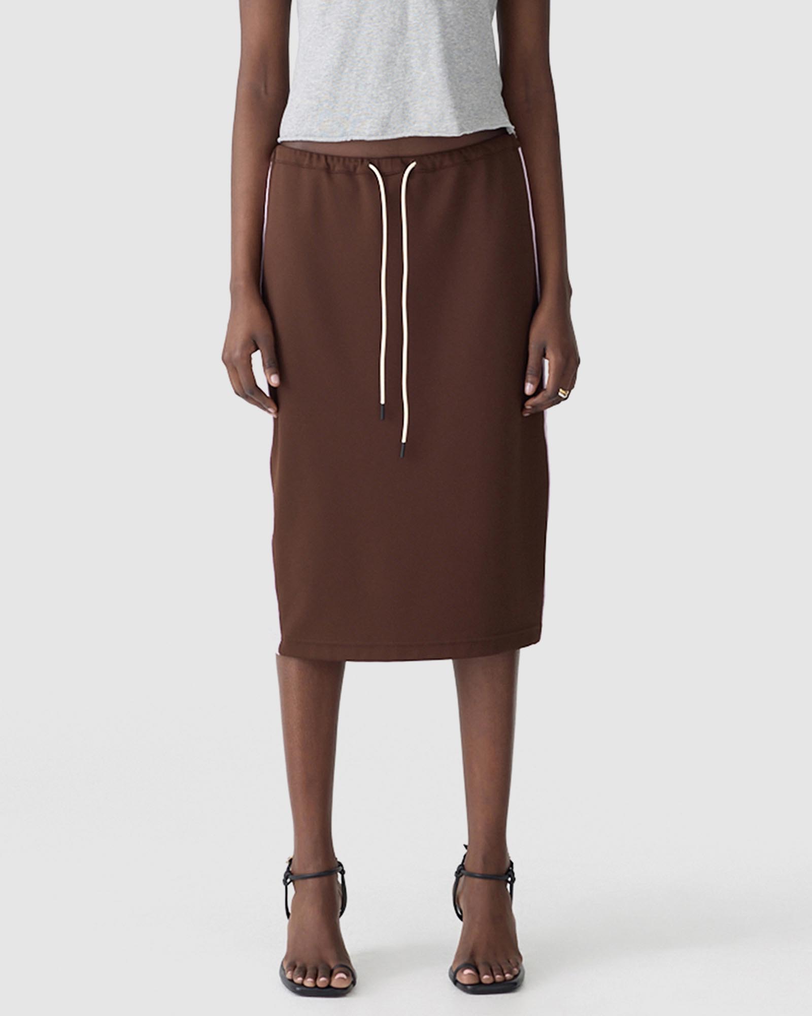 Pique Stripe Detail Skirt