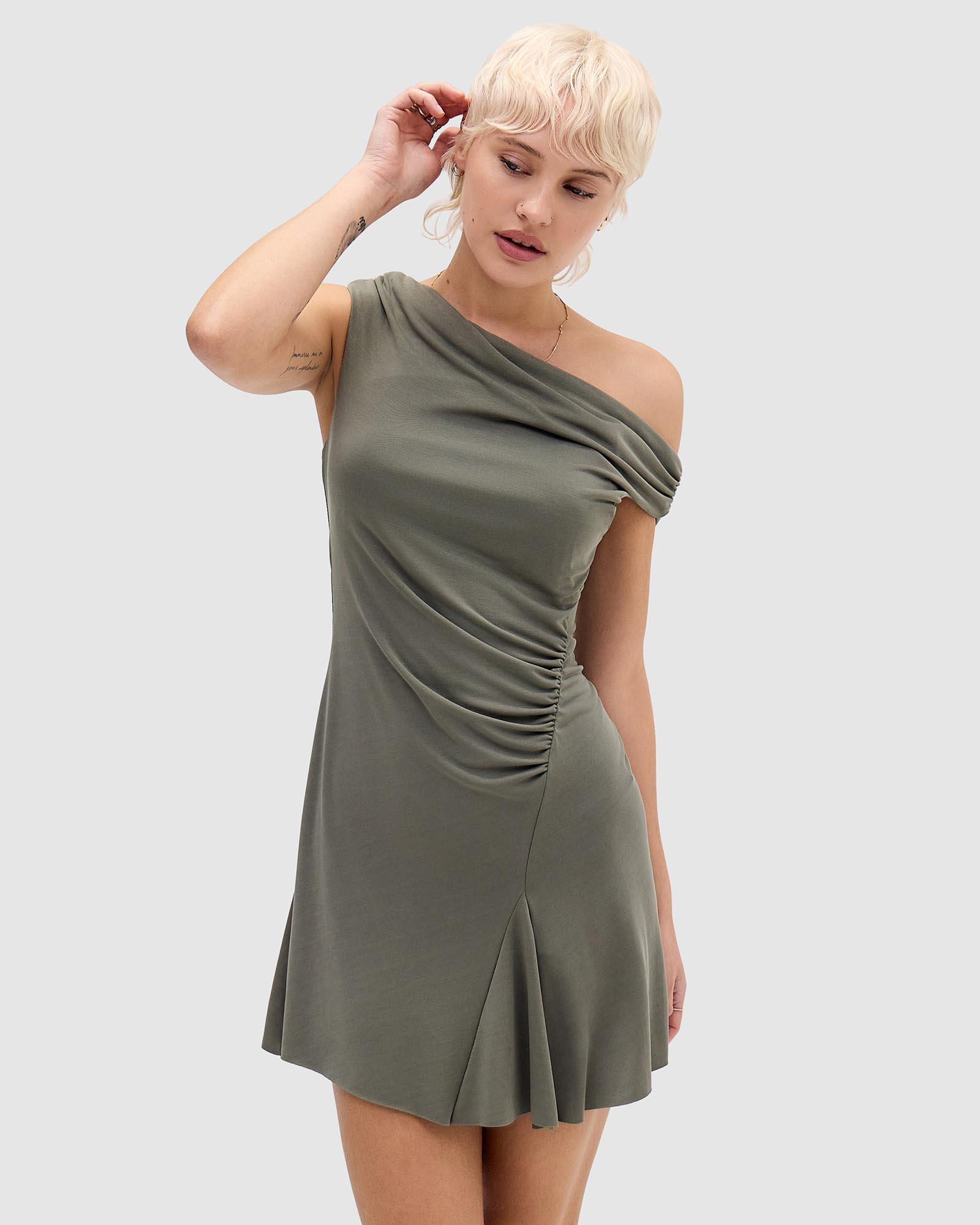 BDG Fia Cupro Mini Dress