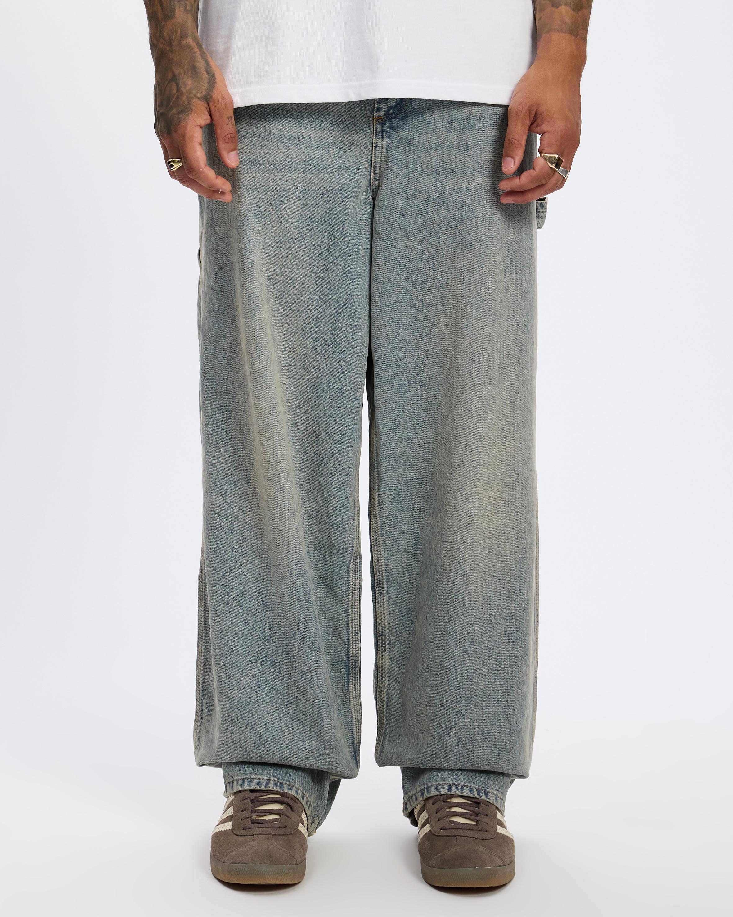 BDG Lightwash Cargo Jeans