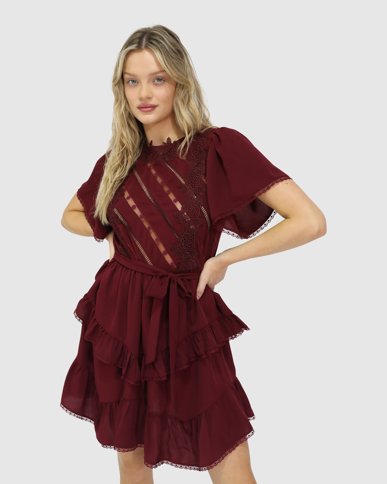The Softest Spell Ruffle Mini Dress