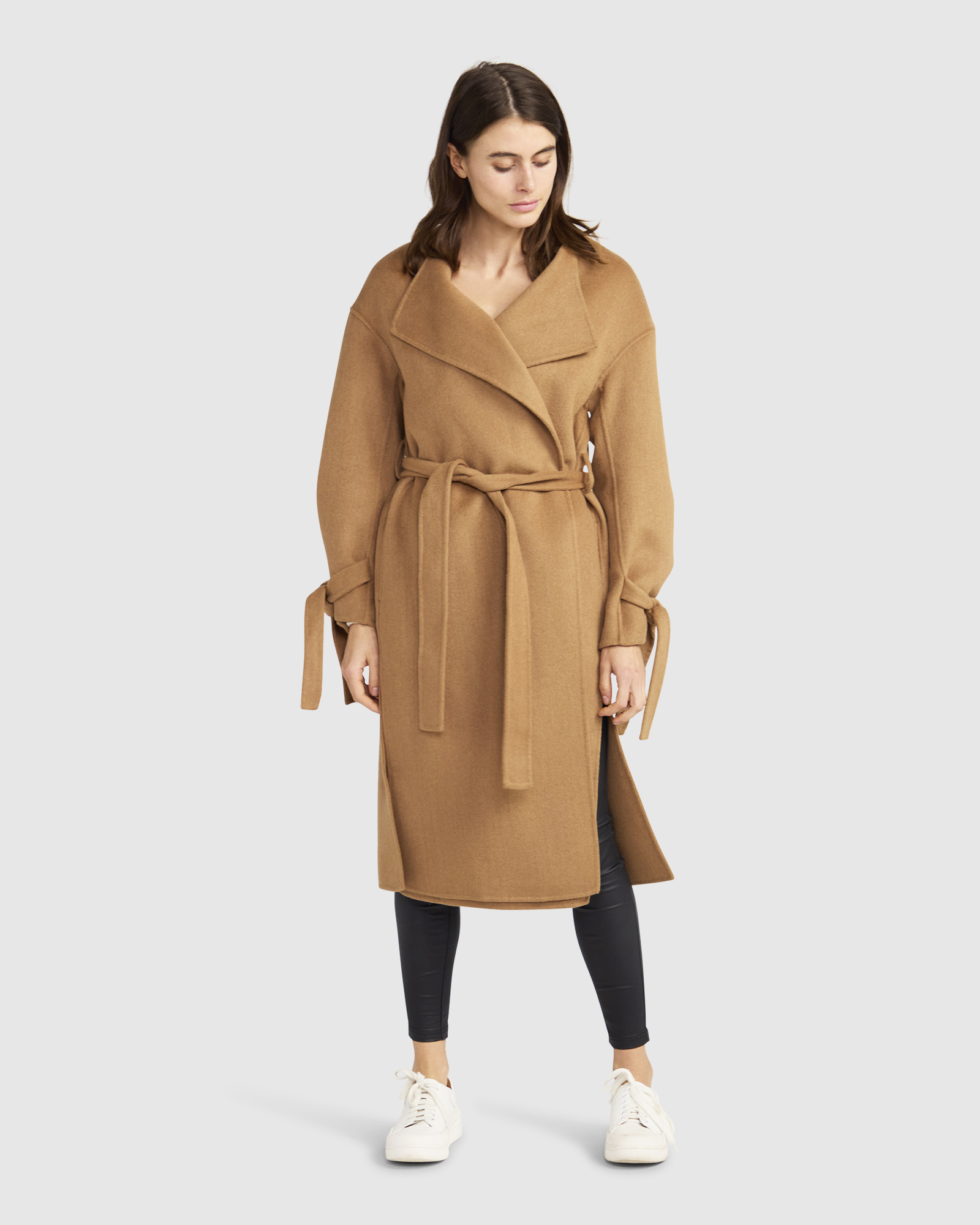 Head Over Heels Collarless Robe Coat