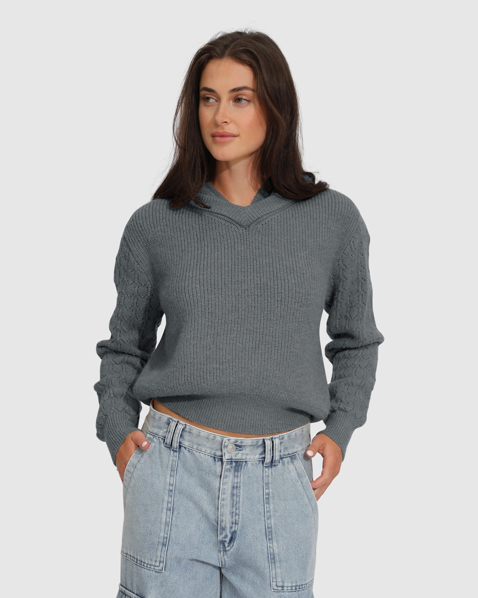 On the Run Knitted Hoodie