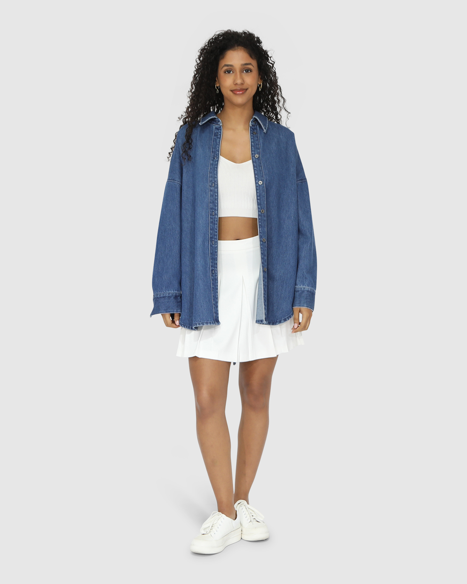 Into Him Oversized Denim Shirt