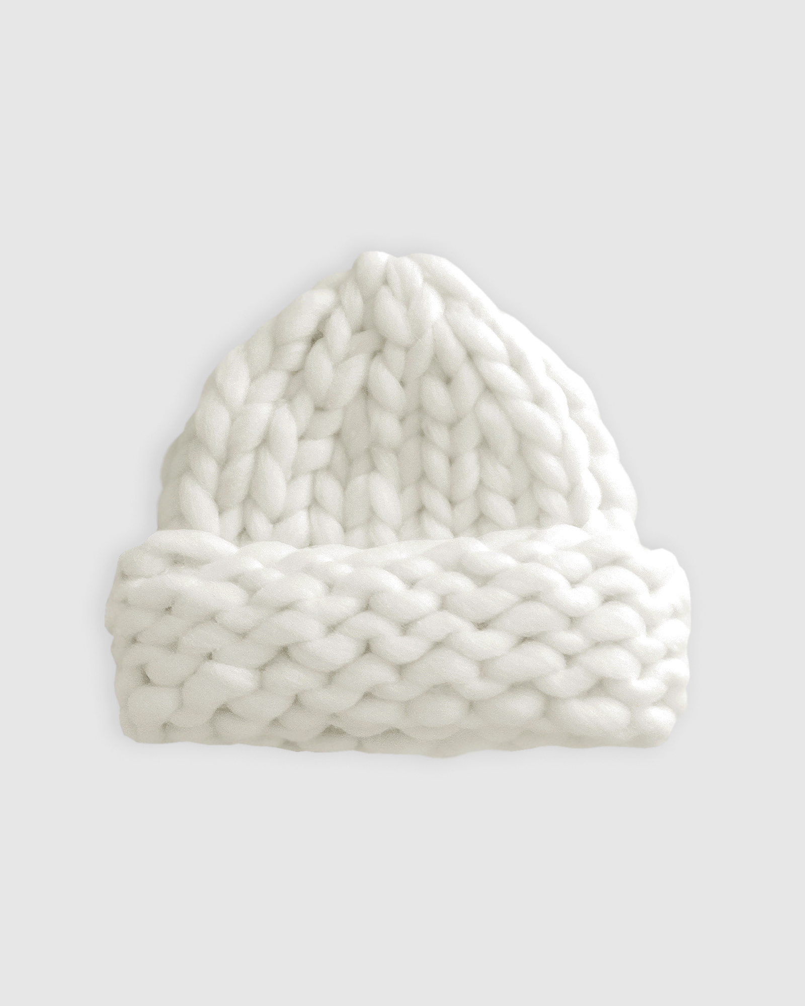 Snowflake Hand Knitted Beanie