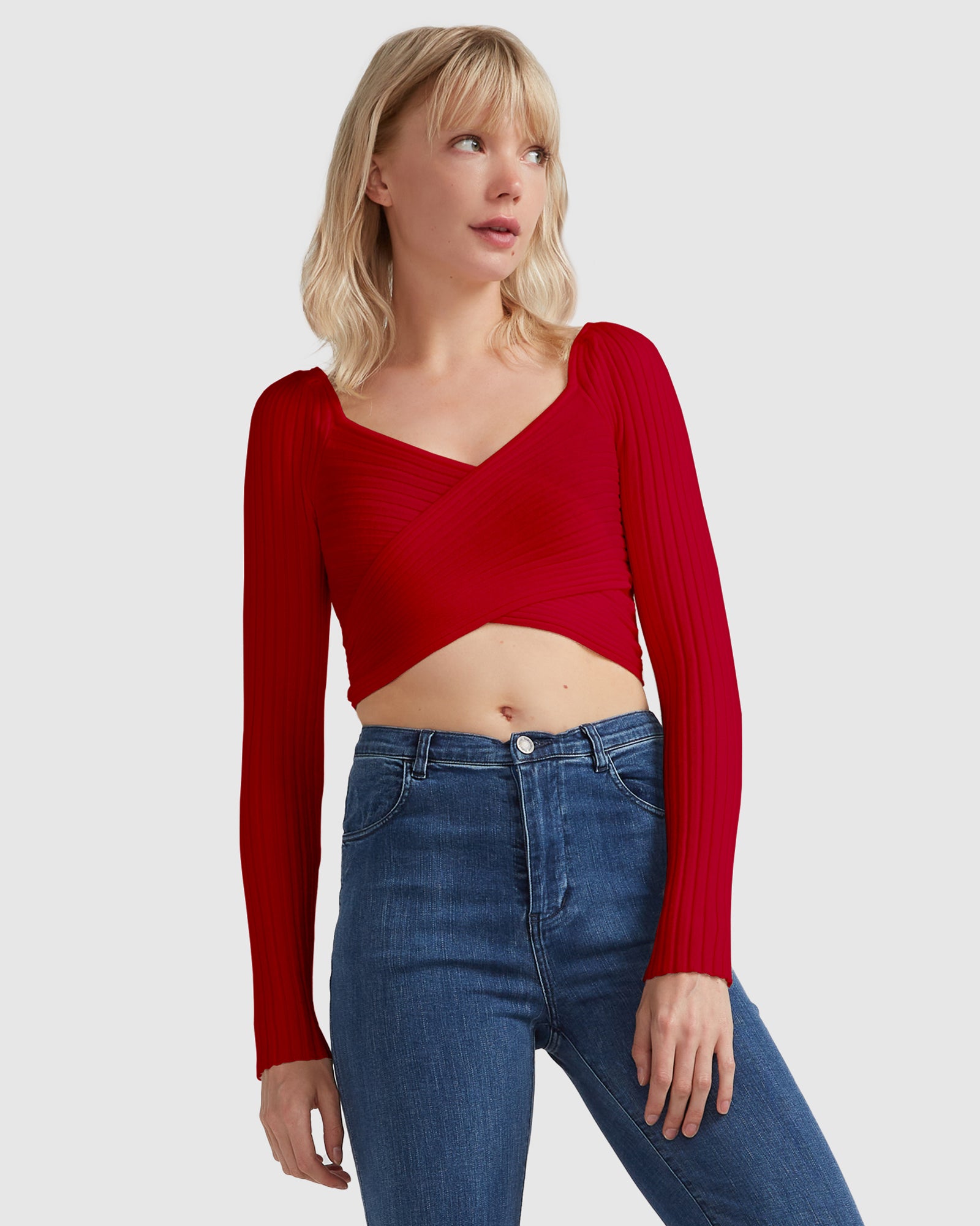 Forget Me Not Knit Crop