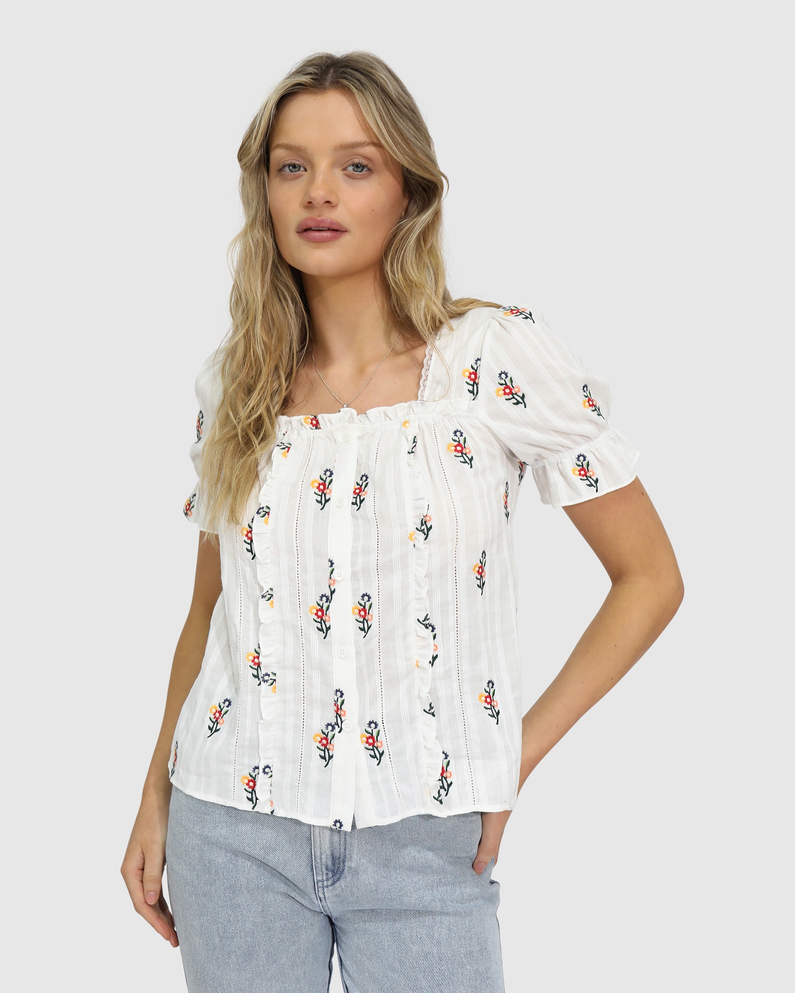 Wild Garden Floral Blouse
