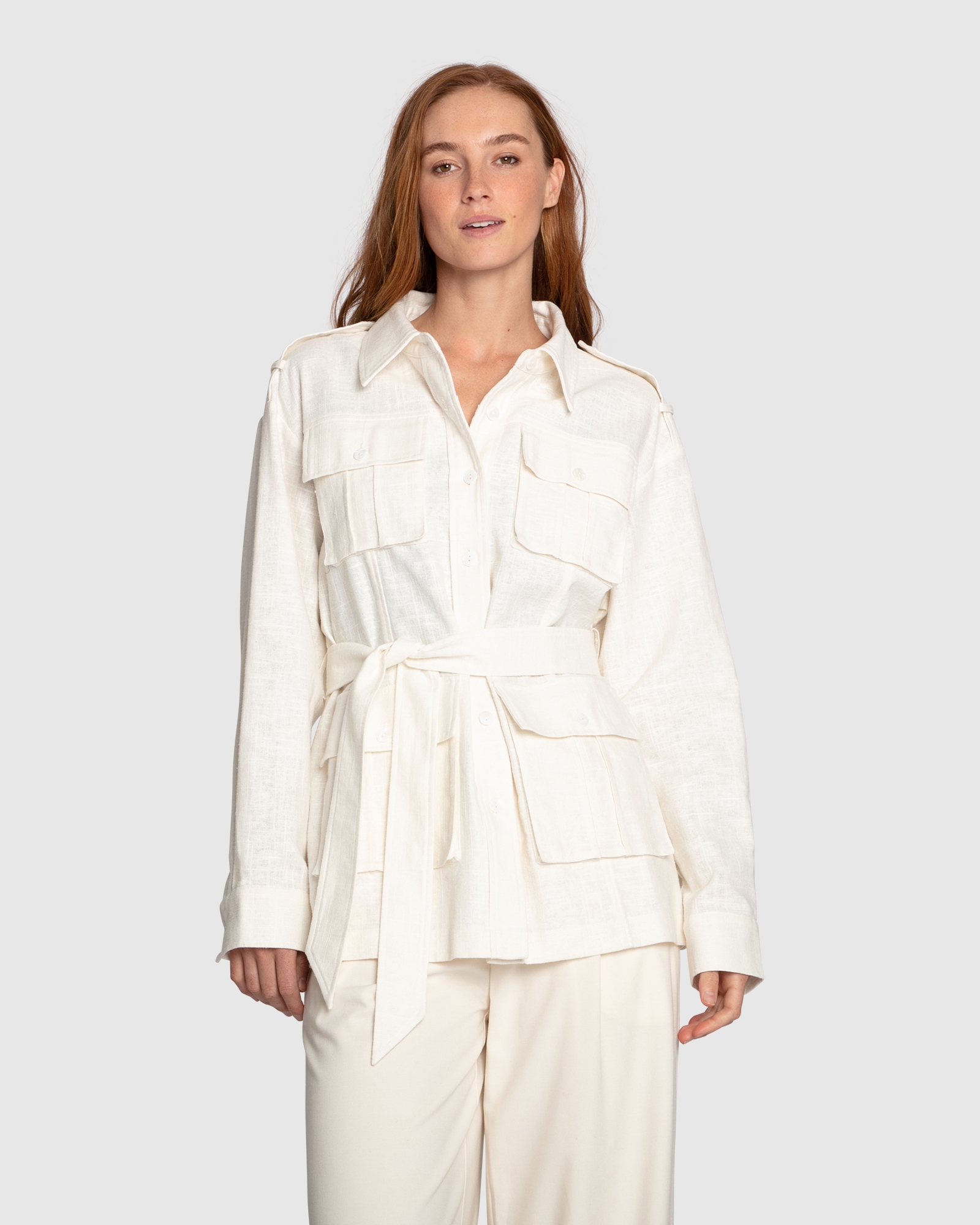 Still Storm Belted Safari Jacket