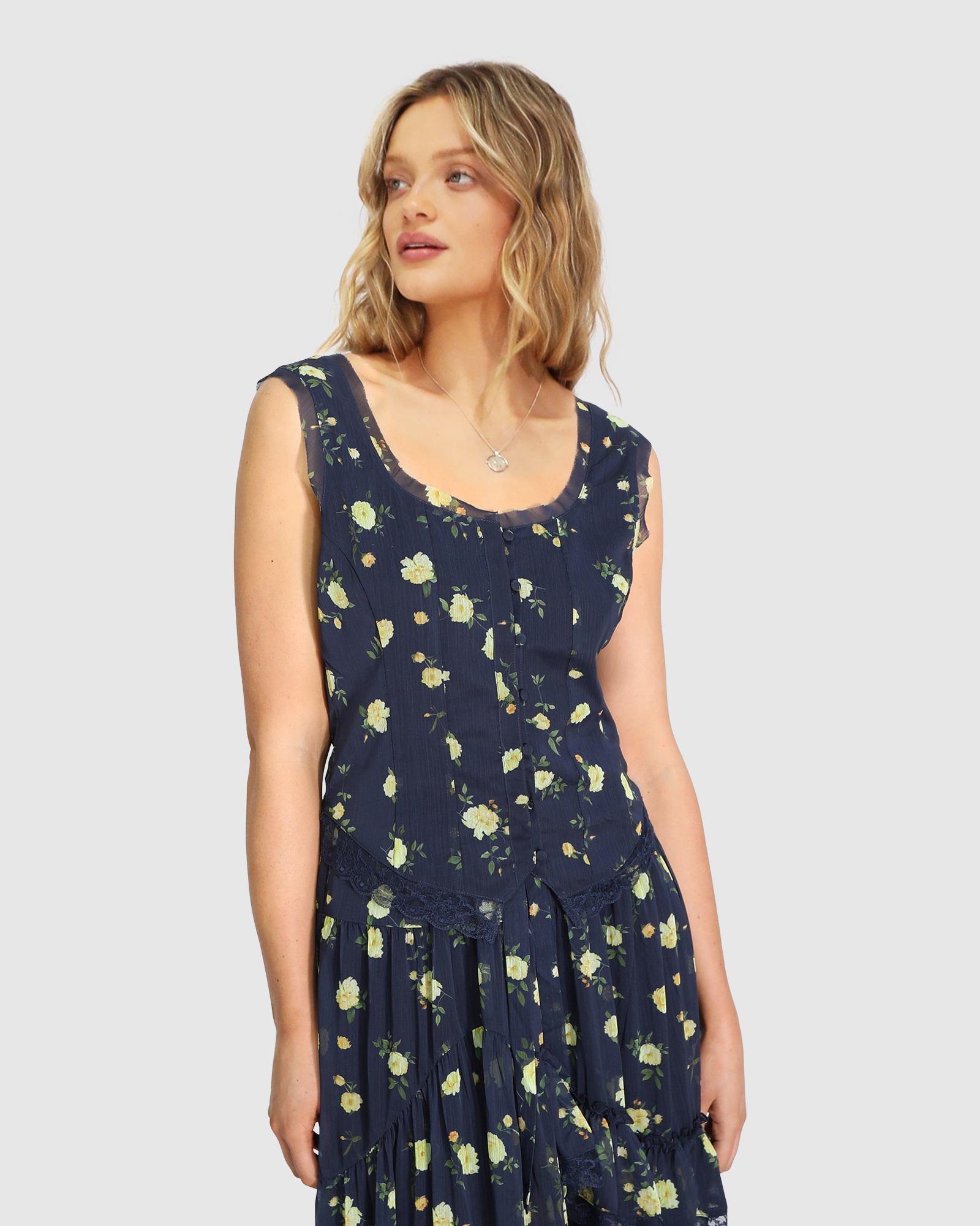 Future Lover Button Blouse