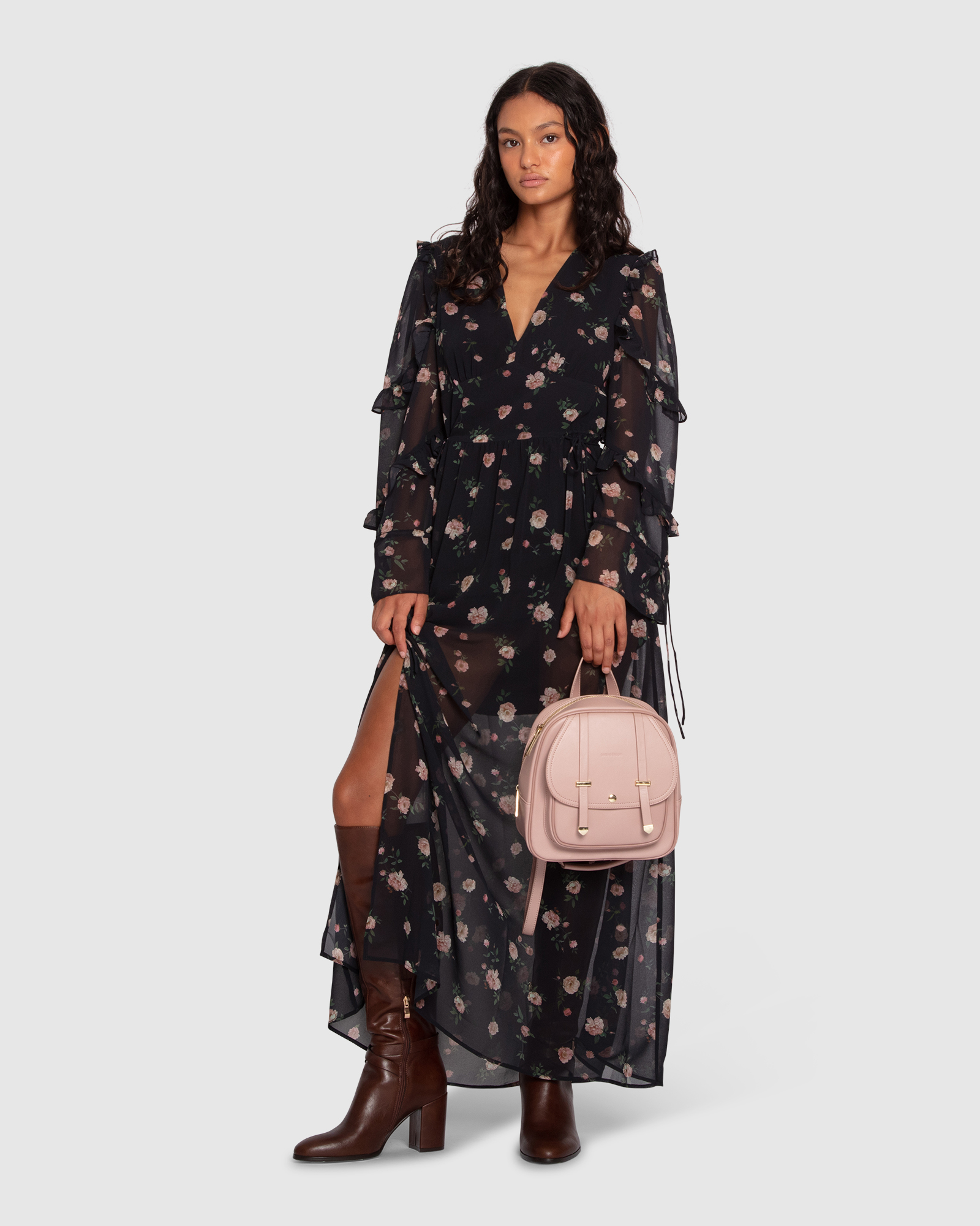 Come As You Are Floral Maxi Dress