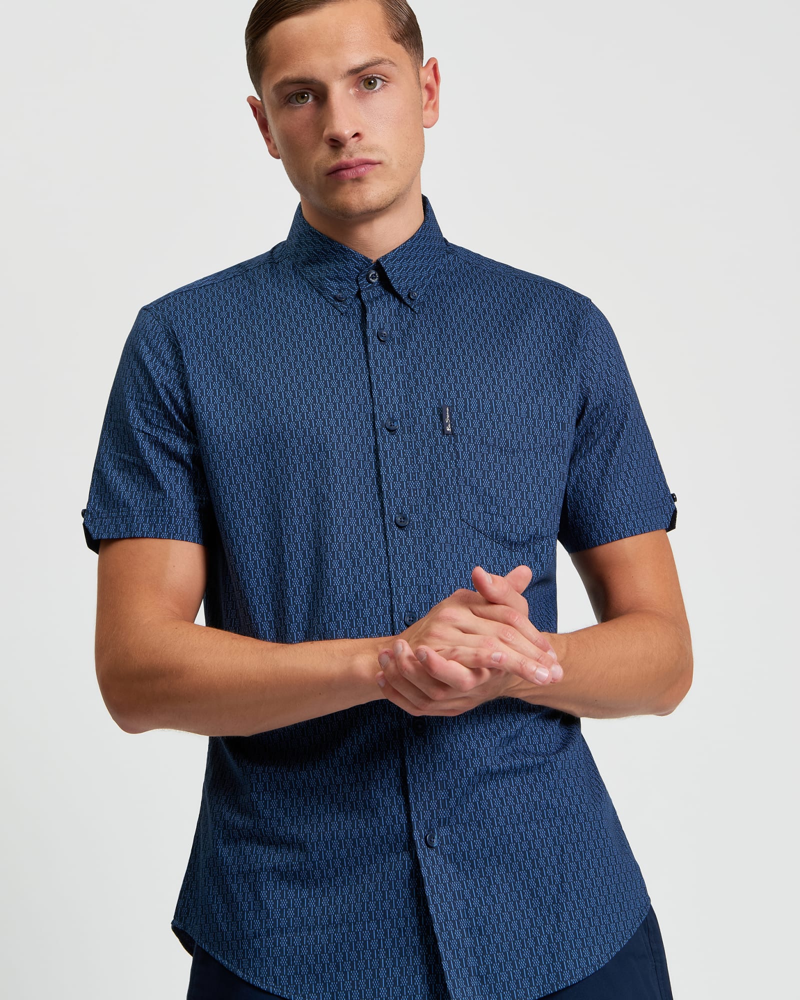 Mono Geo Print Shirt