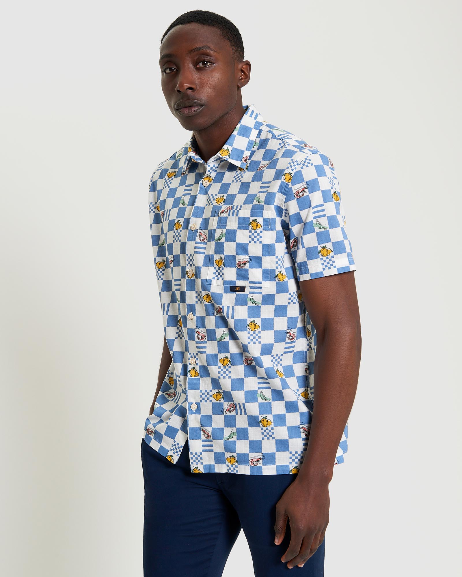 Chequerboard Print Shirt