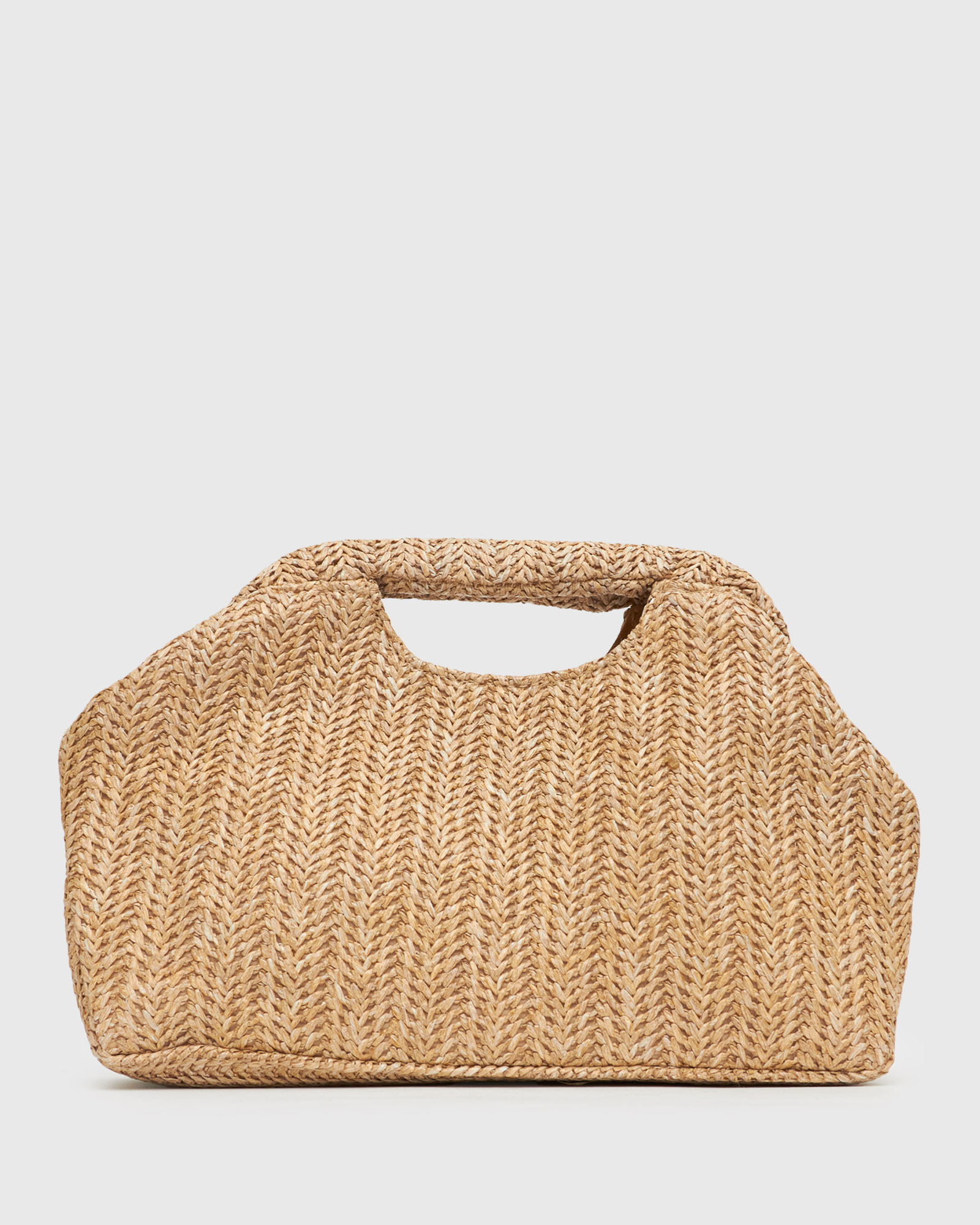 Holiday Raffia Handheld Clutch Bag