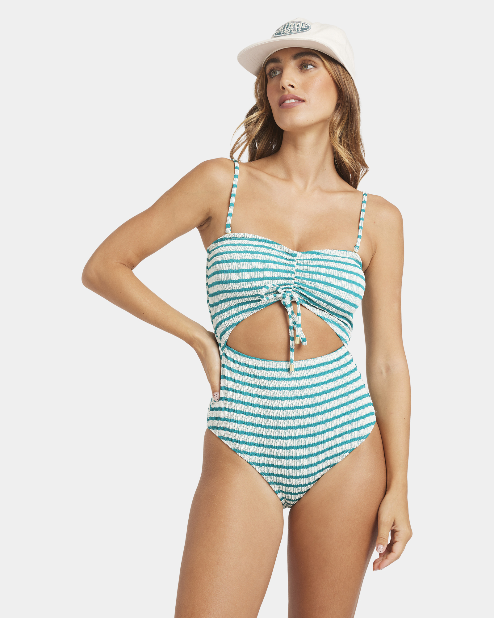 Womens Wavey Daze Summer One Piece Swimsuit