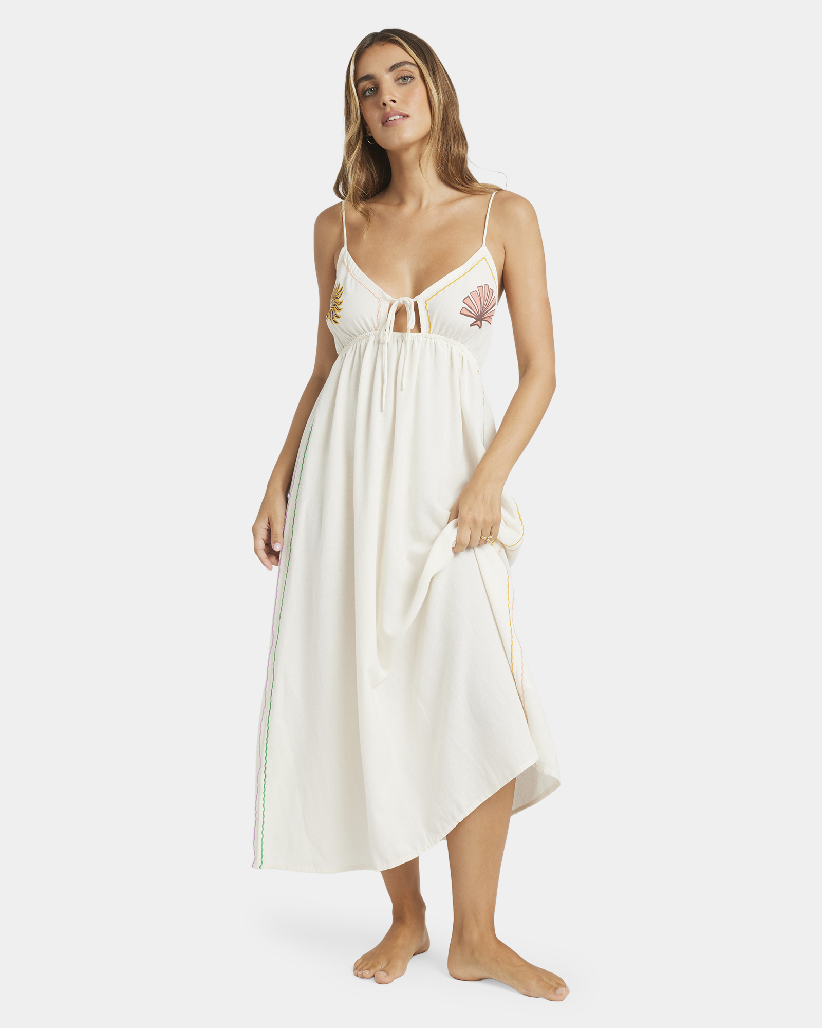 Womens Wave Haze Midi Dress