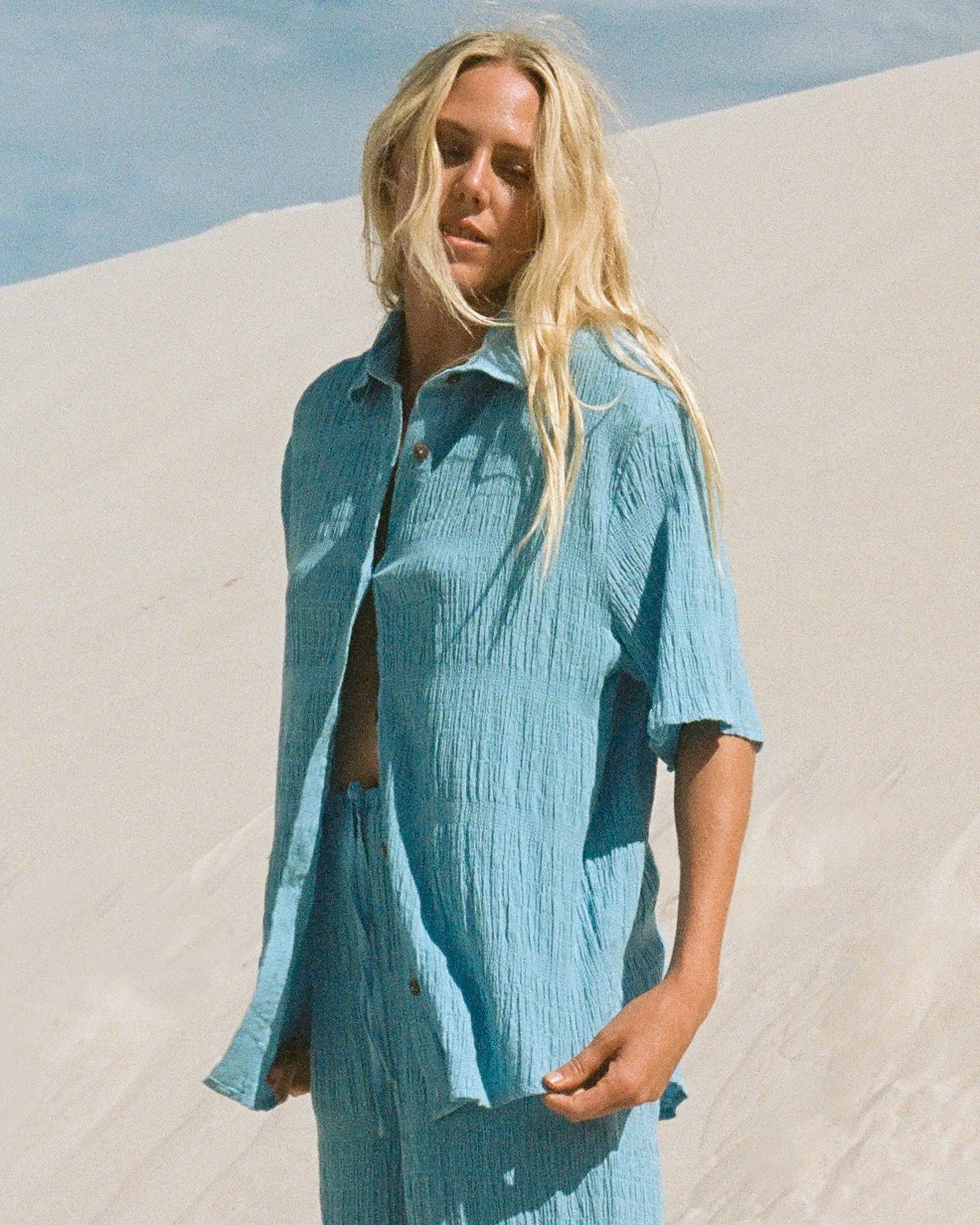 Womens Laura Oversized Short Sleeve Shirt