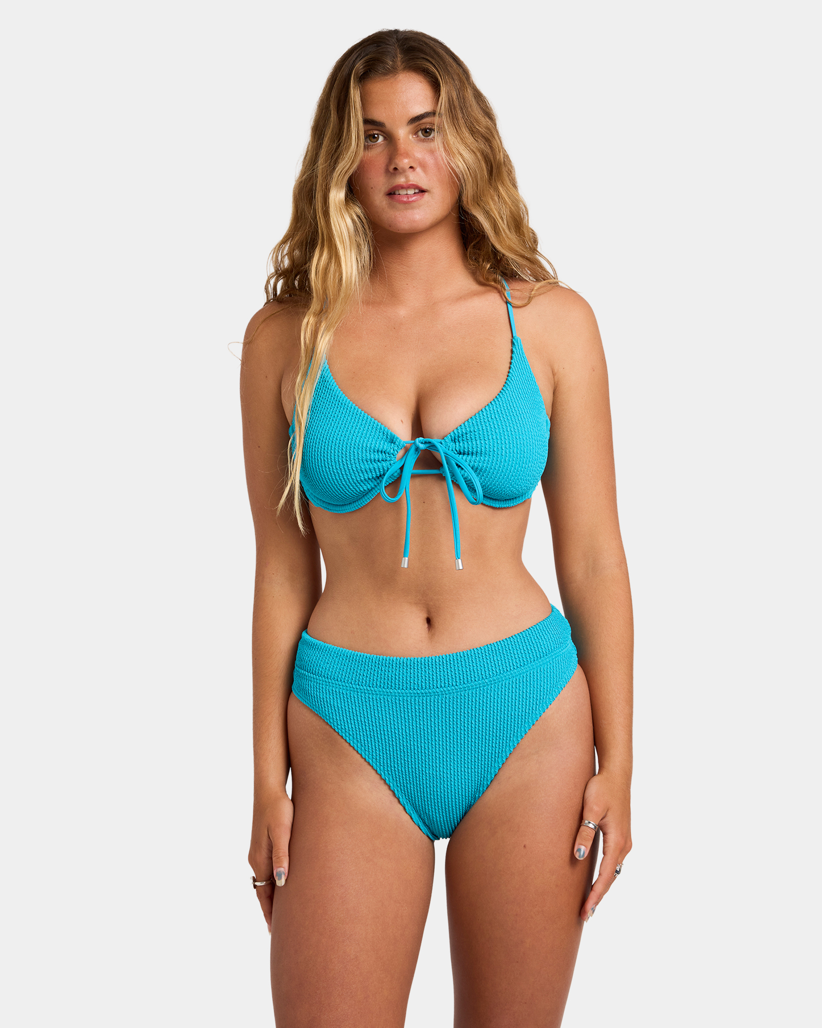Womens Summer High Drew D/DD Bra Bikini Top